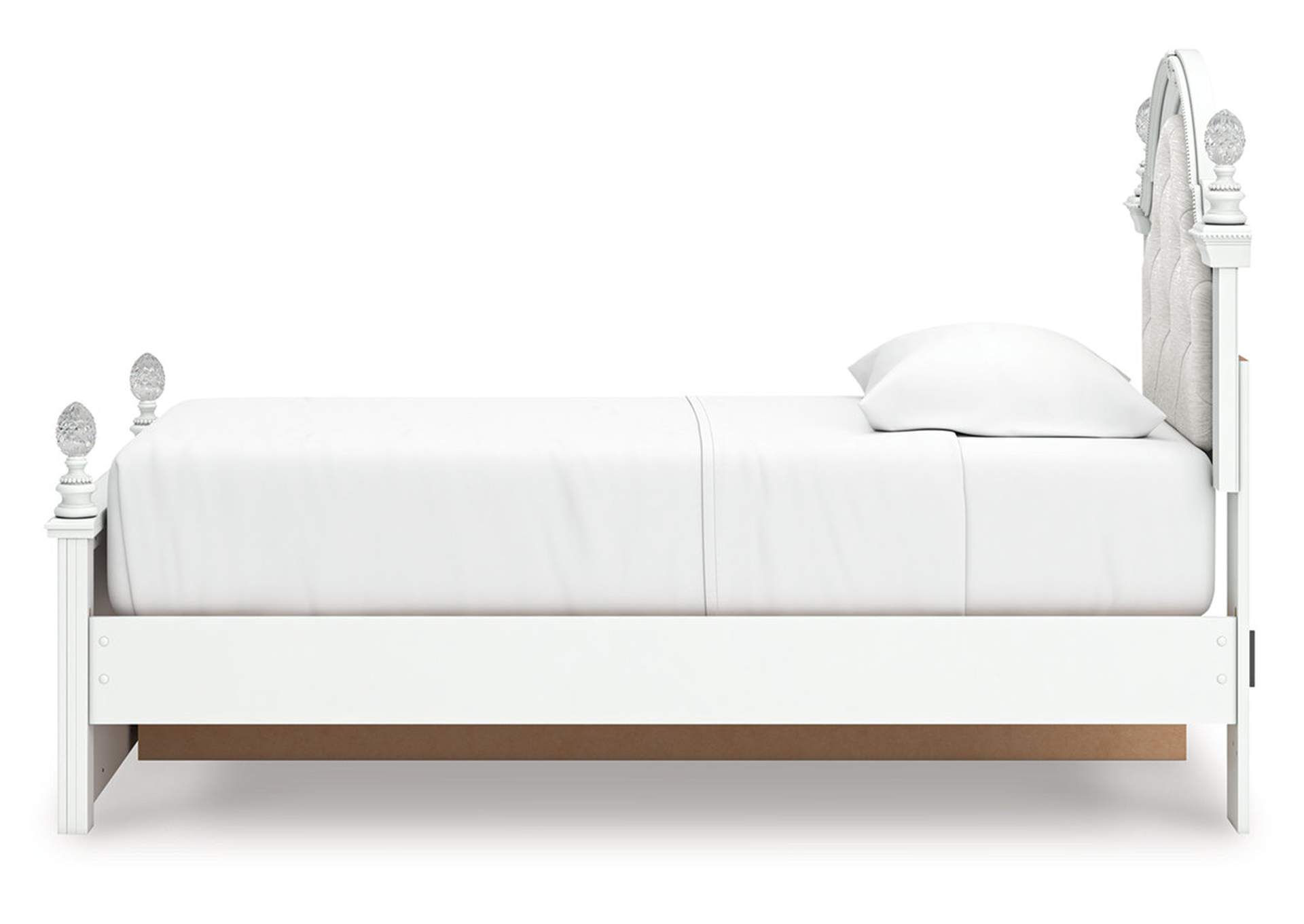 Kozlani Twin Upholstered Panel Storage Bed image 7