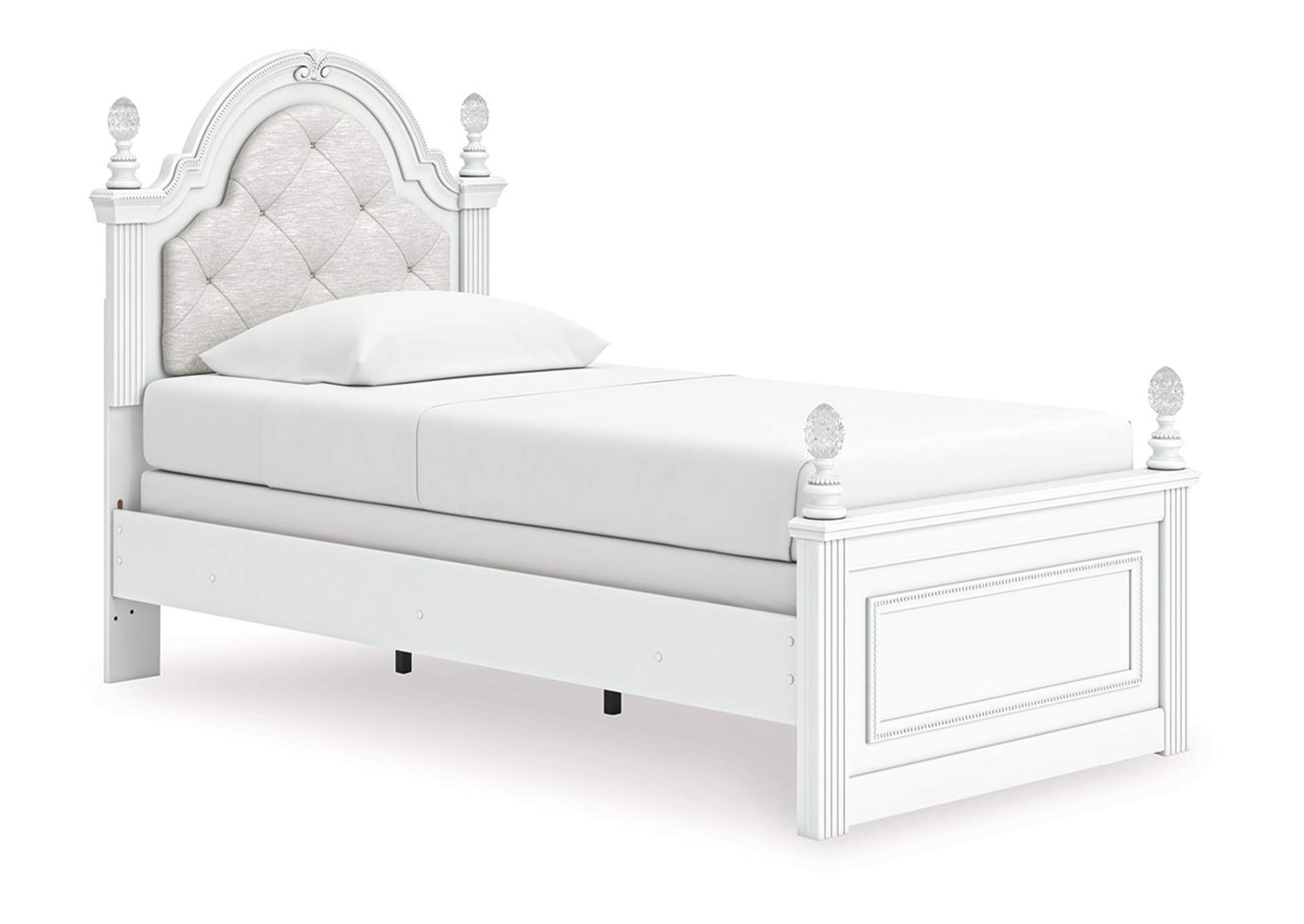 Kozlani Twin Upholstered Panel Bed image 1