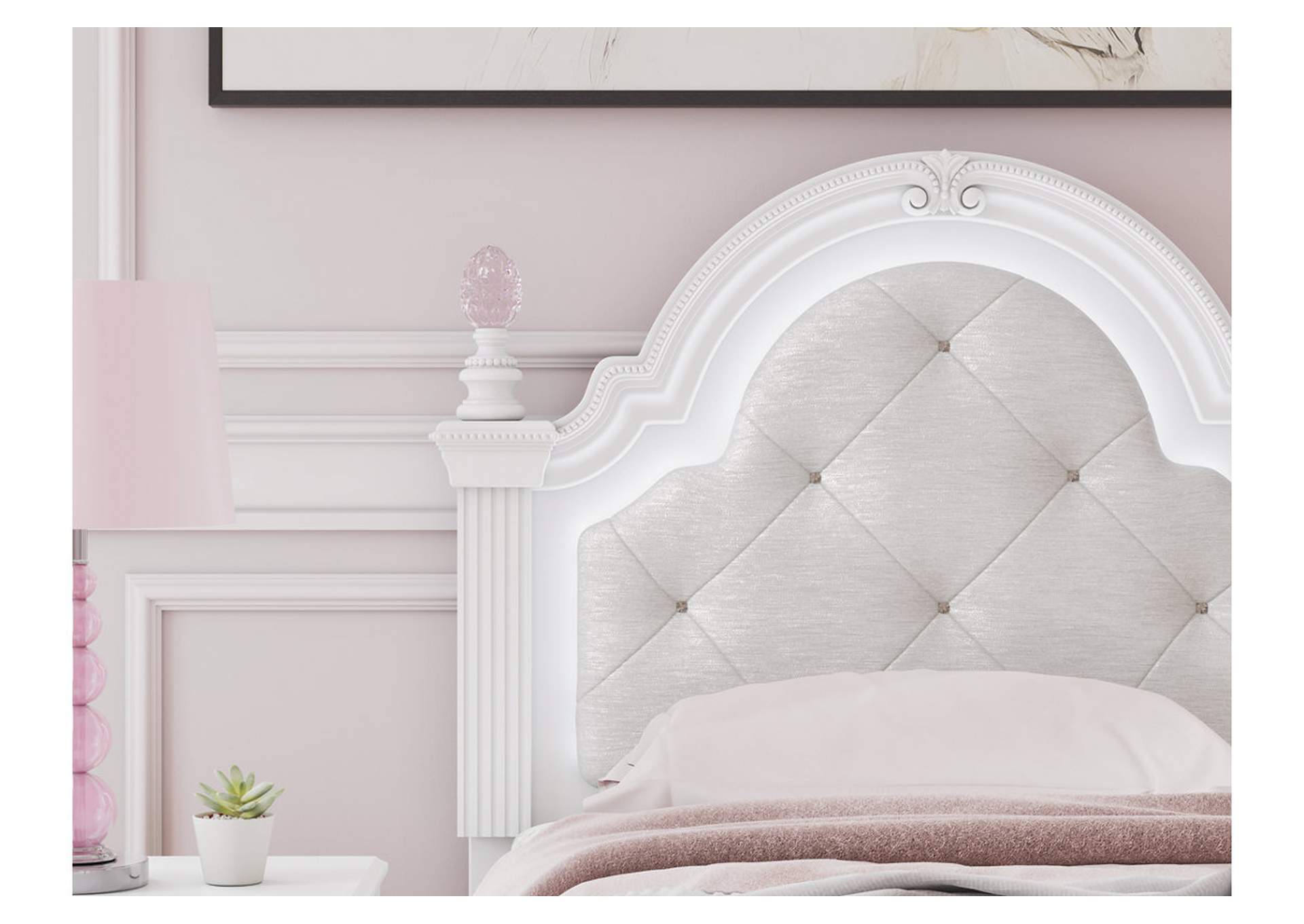 Kozlani Twin Upholstered Panel Headboard image 6