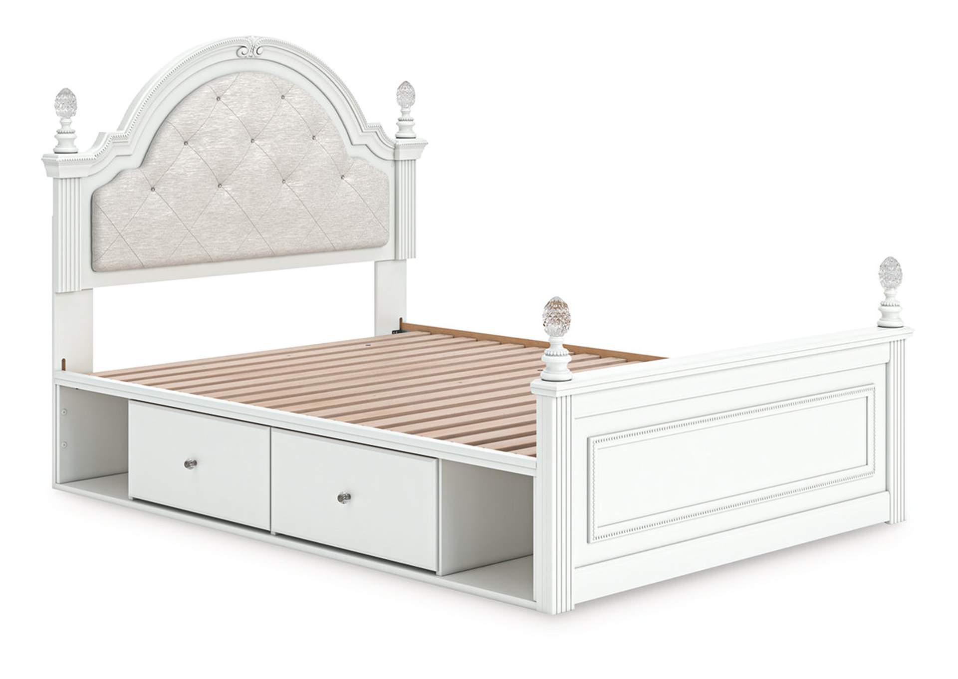 Kozlani Full Upholstered Panel Storage Bed image 3