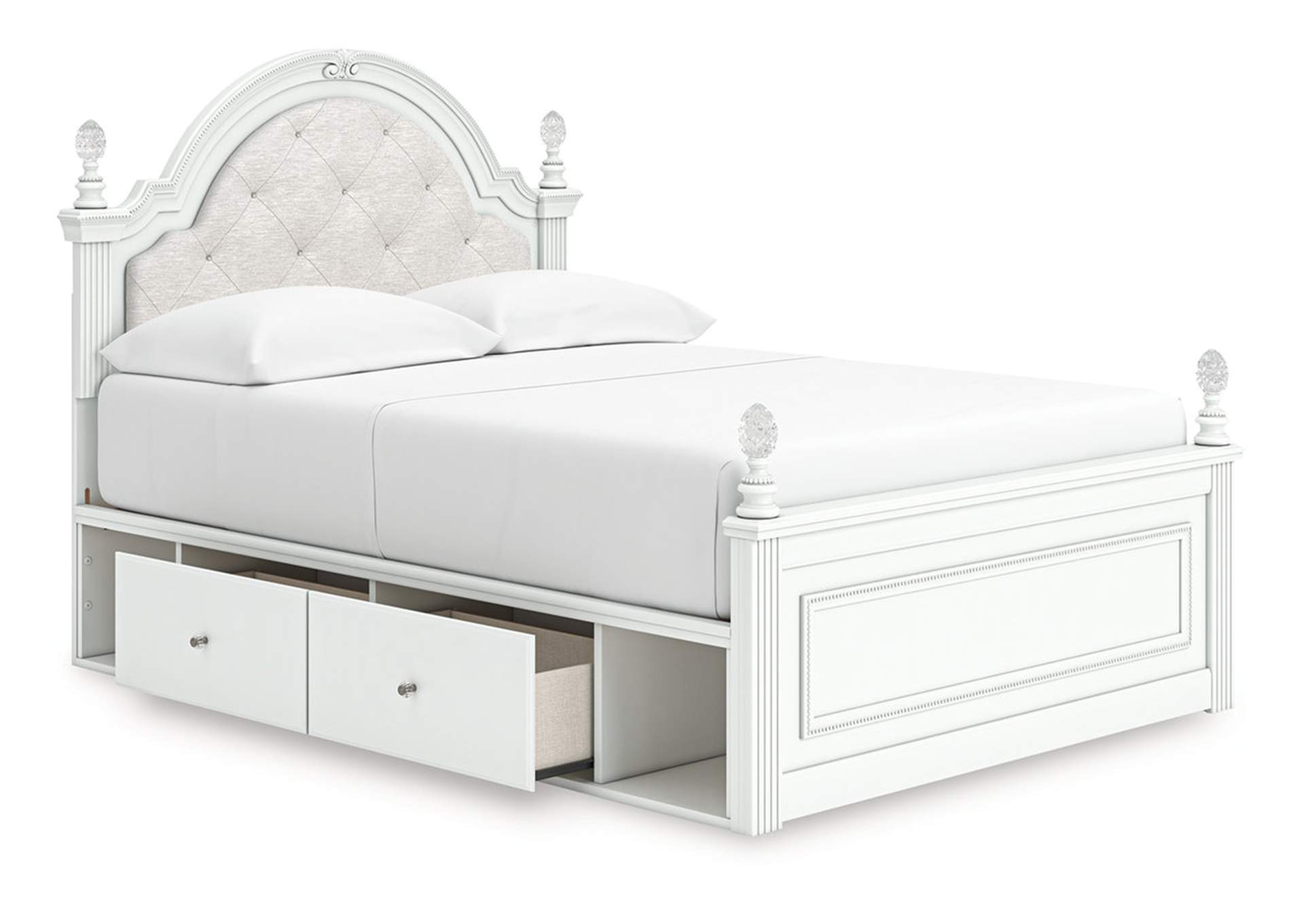 Kozlani Full Upholstered Panel Storage Bed image 4