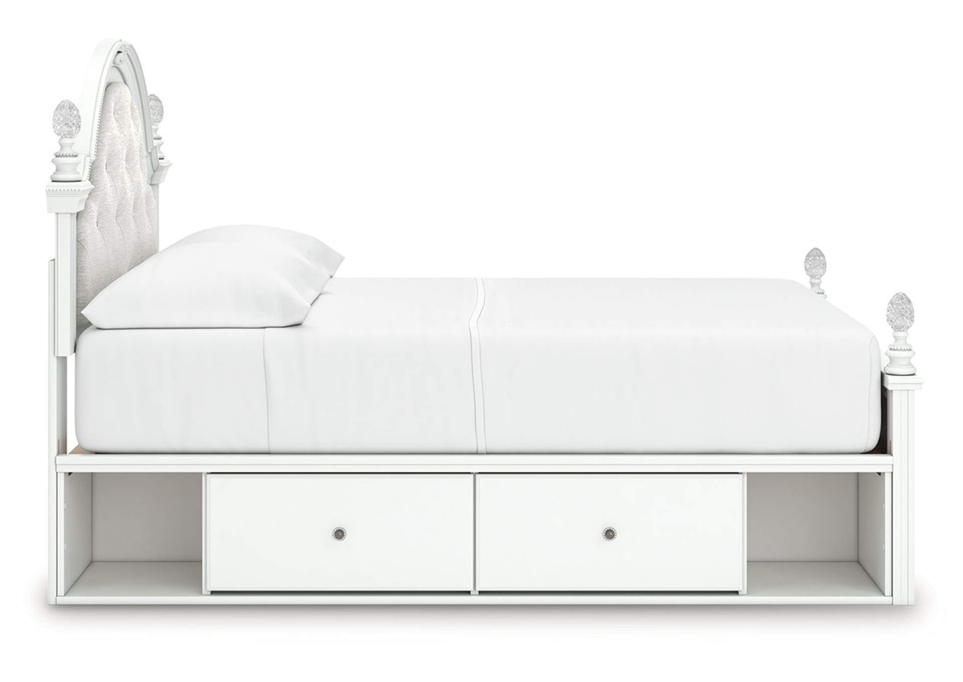 Kozlani Full Upholstered Panel Storage Bed image 8