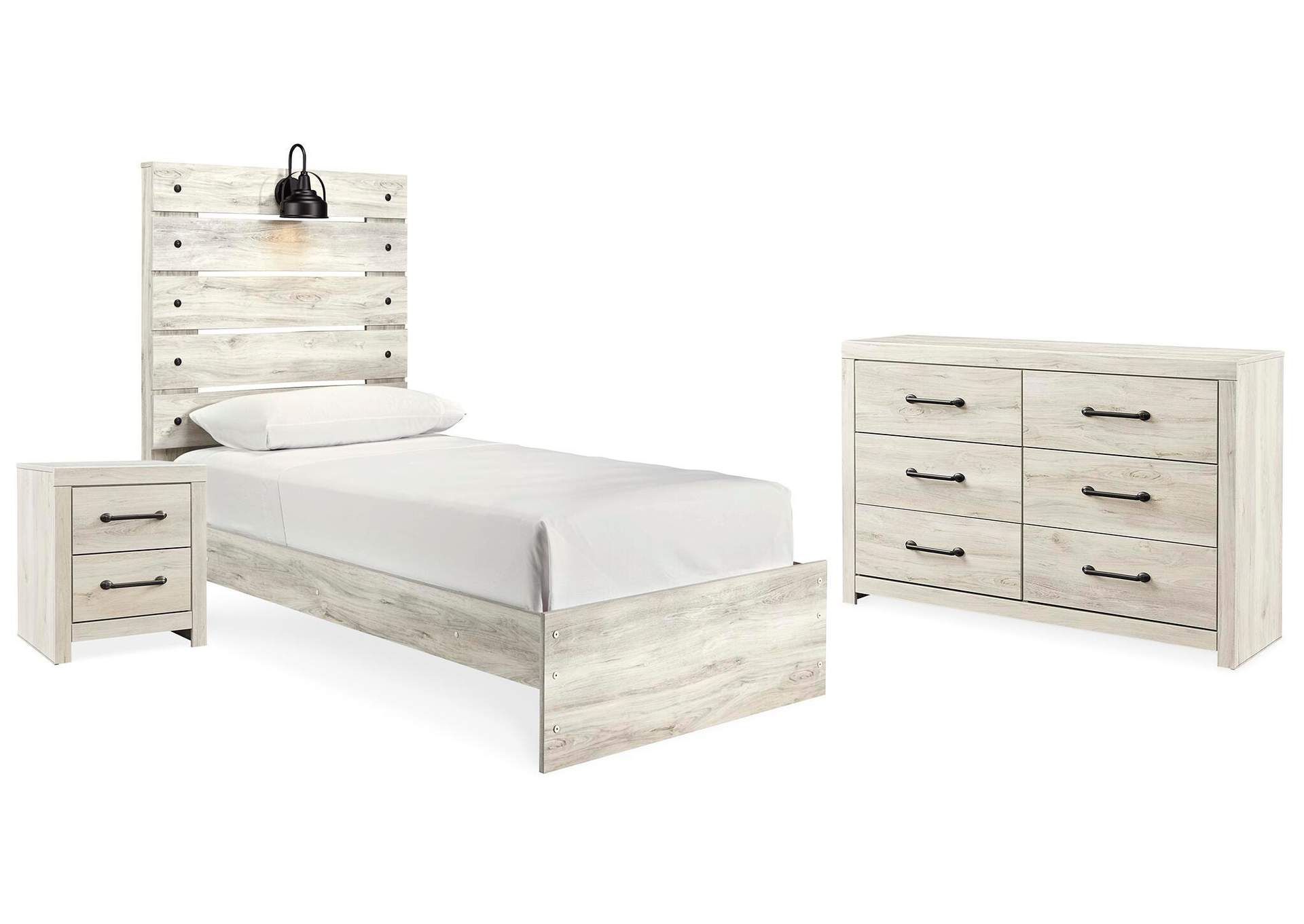 Cambeck Twin Panel Bed with Dresser and Nightstand image 1