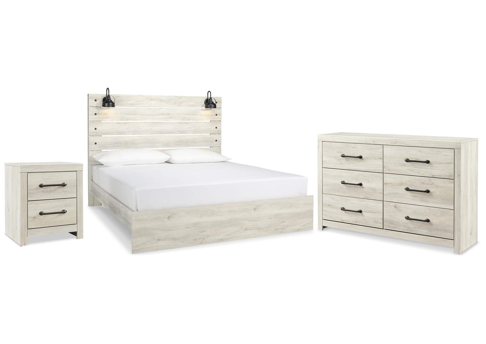 Cambeck King Panel Bed with Dresser and Nightstand image 1