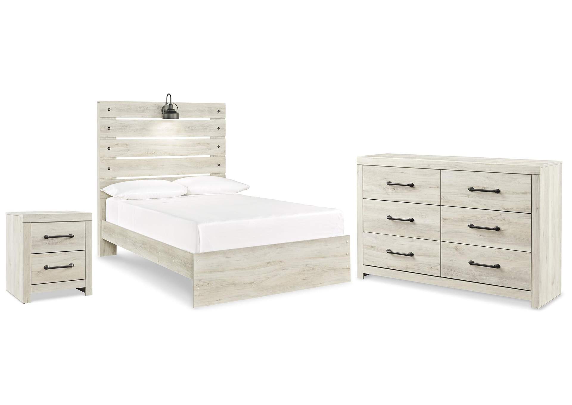 Cambeck Full Panel Bed with Dresser and Nightstand image 1