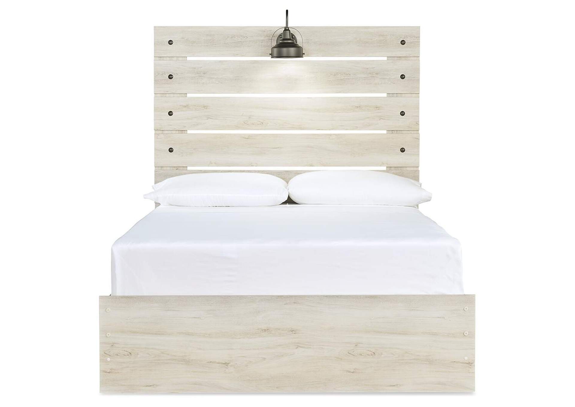 Cambeck Full Panel Bed with Mirrored Dresser and Nightstand image 7