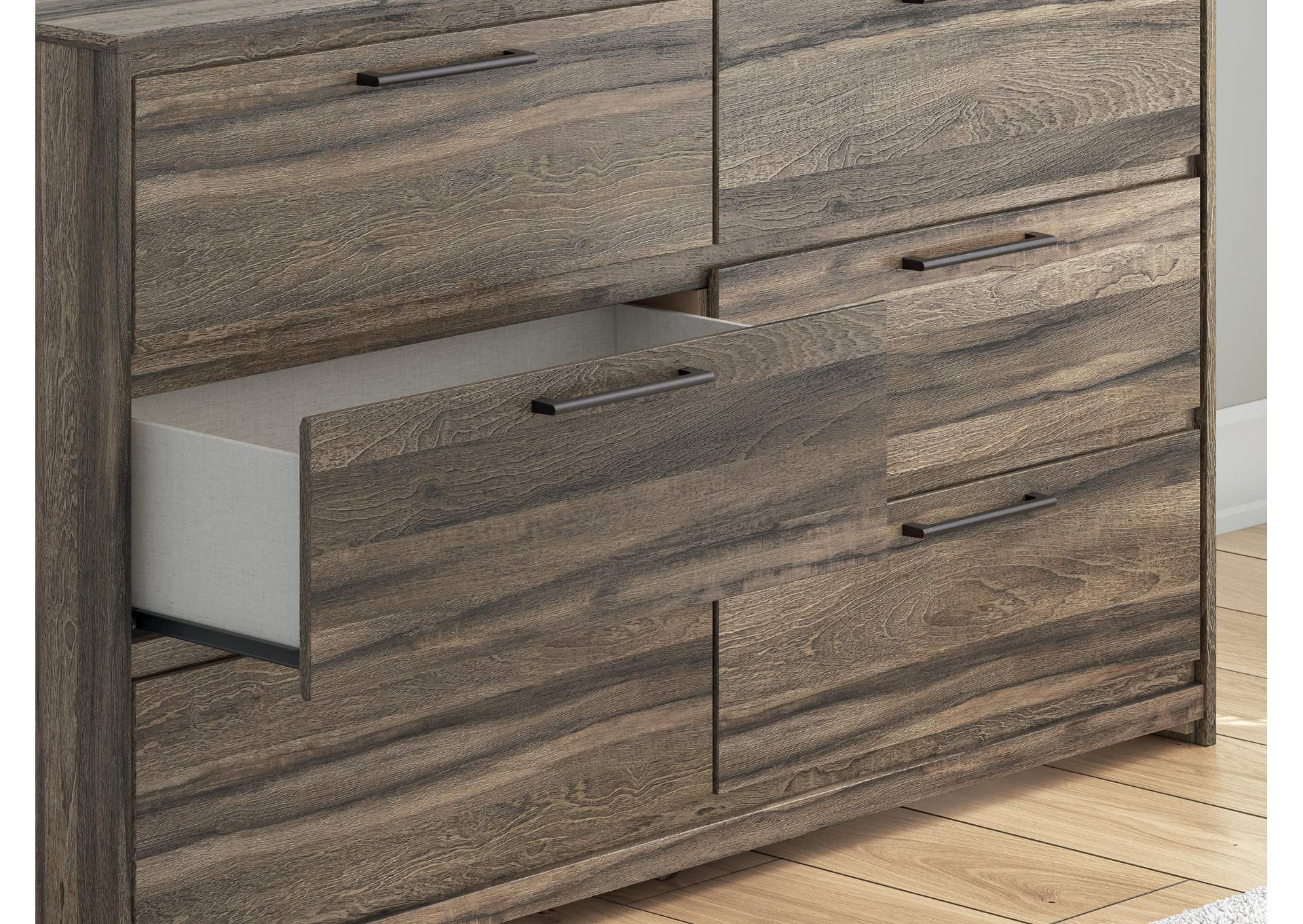 Elbrim King Panel Storage Bed, Dresser and Nightstand image 8