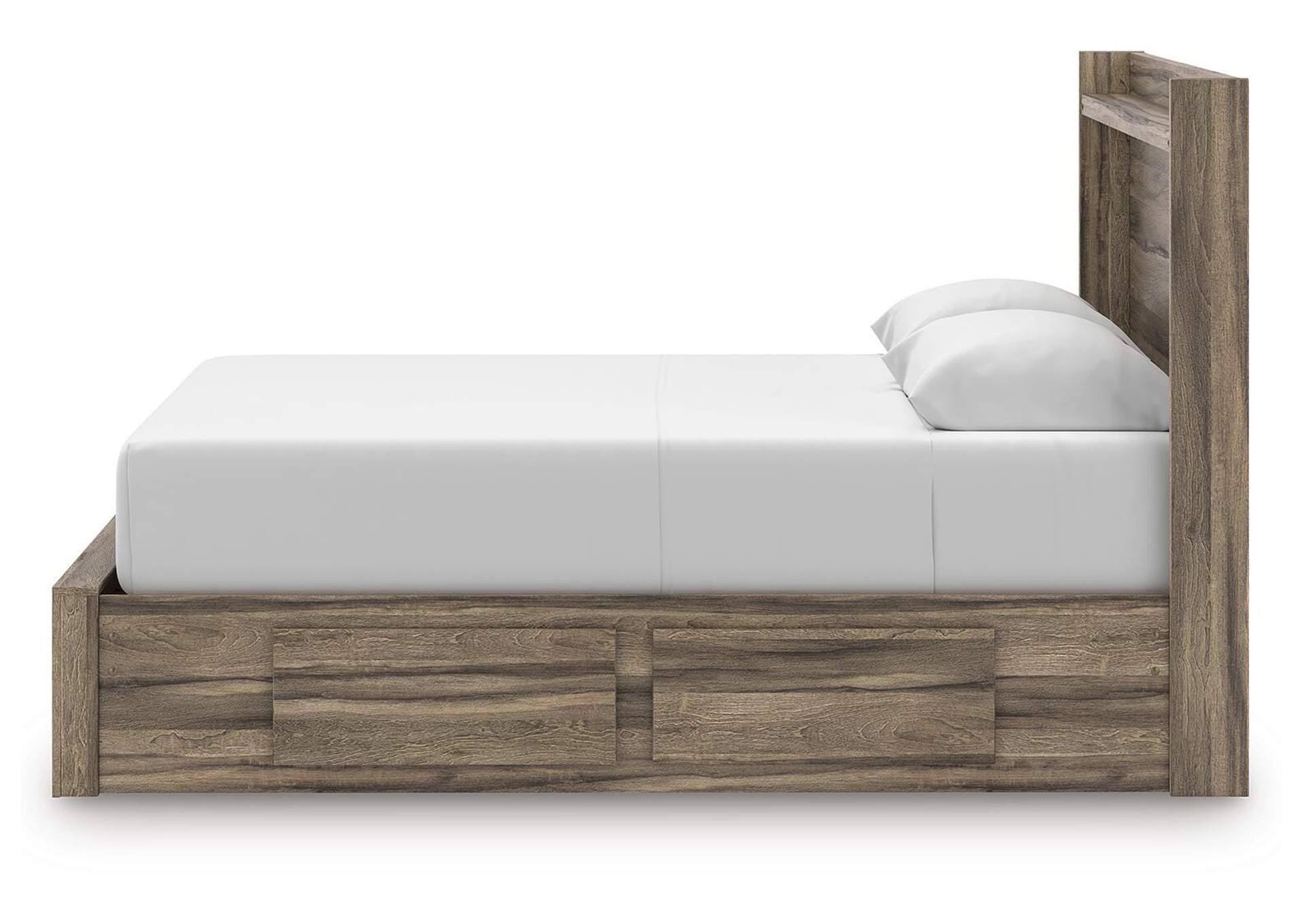 Elbrim Queen Panel Storage Bed, Dresser and Mirror image 3