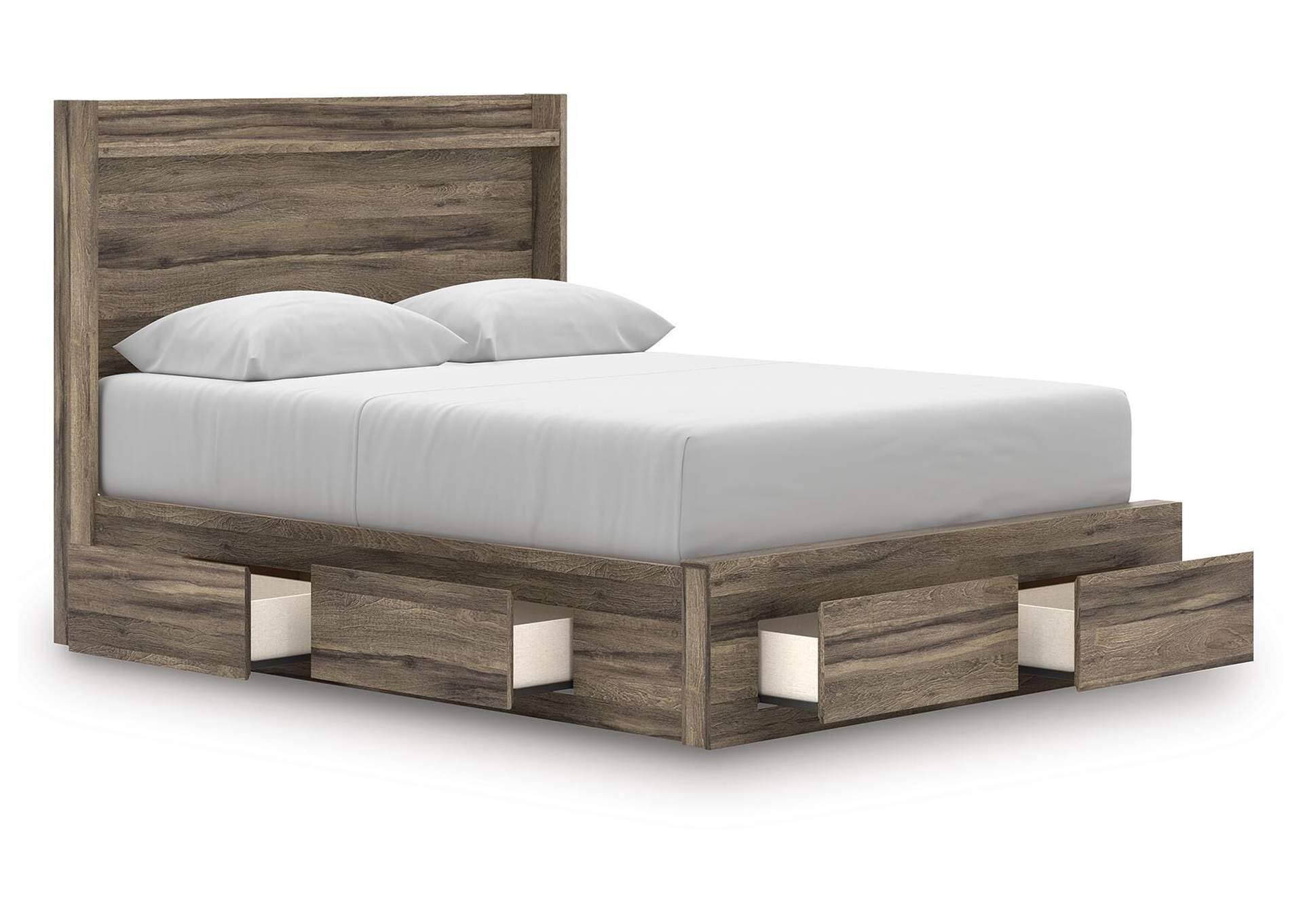 Elbrim Queen Panel Storage Bed, Dresser and Mirror image 19