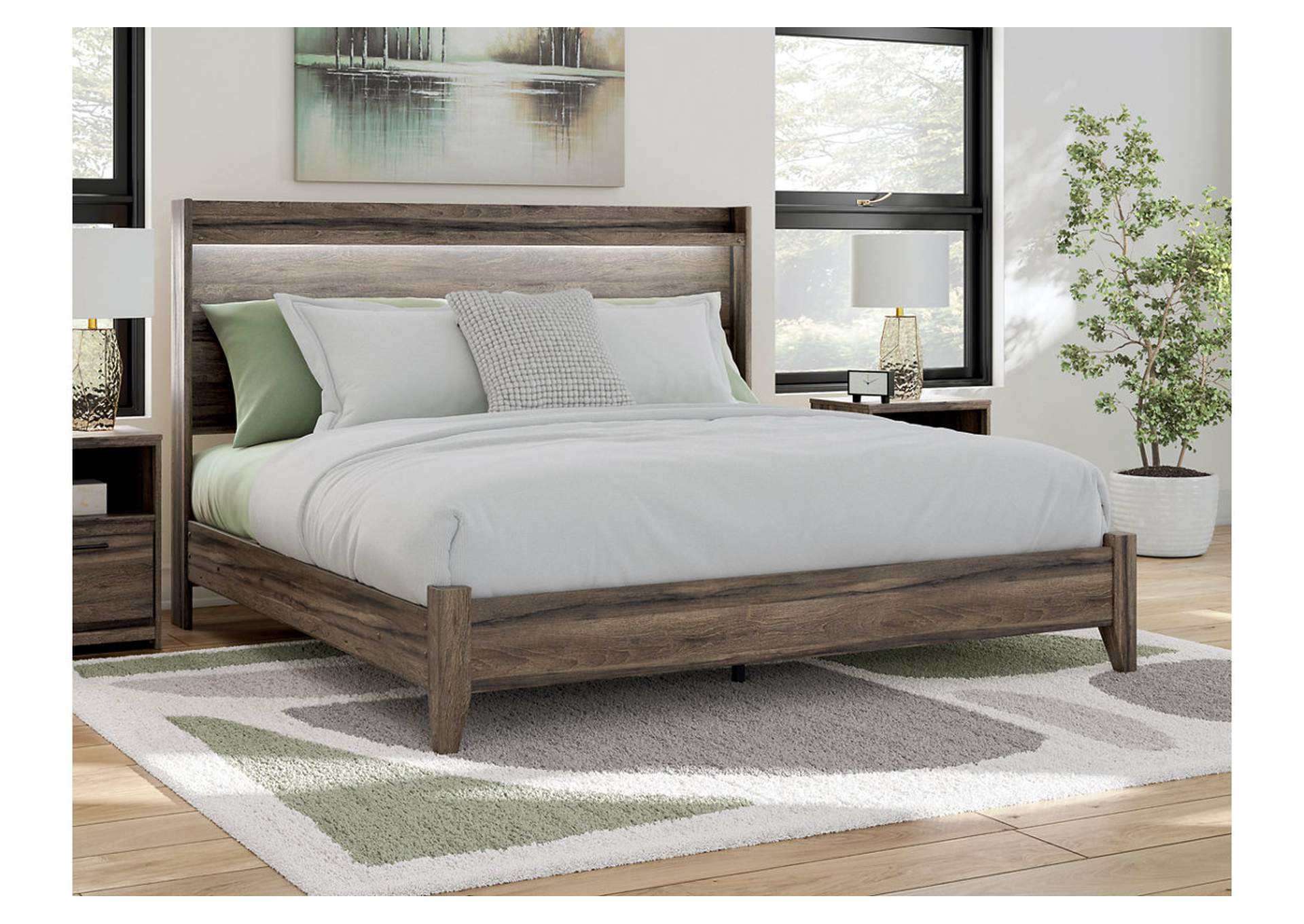 Elbrim King Panel Bed image 3