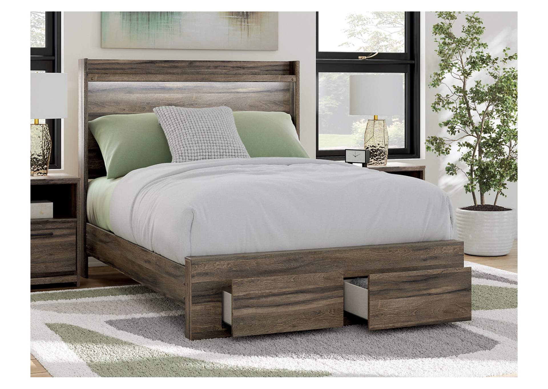 Elbrim Full Panel Storage Bed image 3