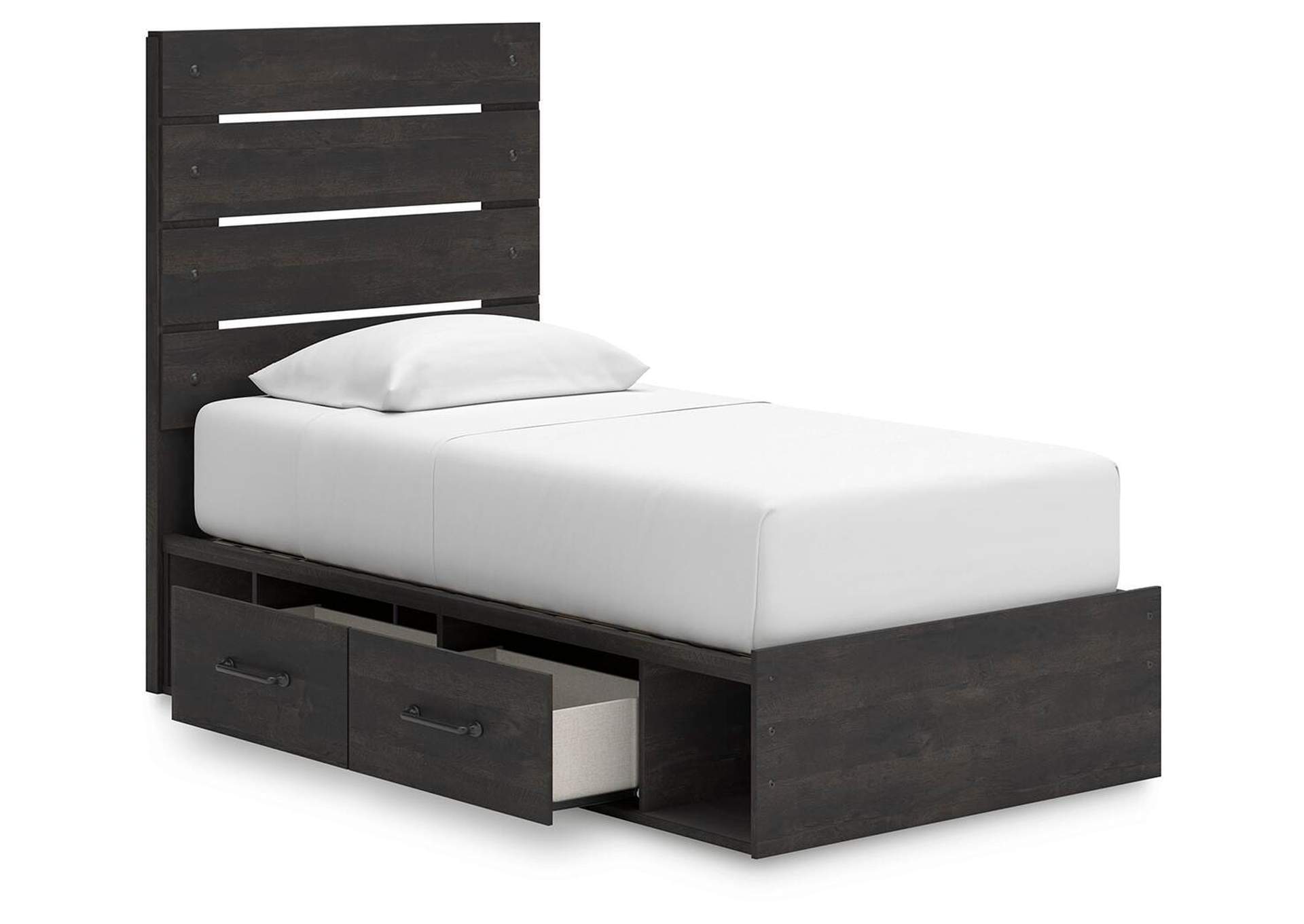 Delmorta Twin Panel Bed with Storage, Dresser, Mirror and Nightstand image 248