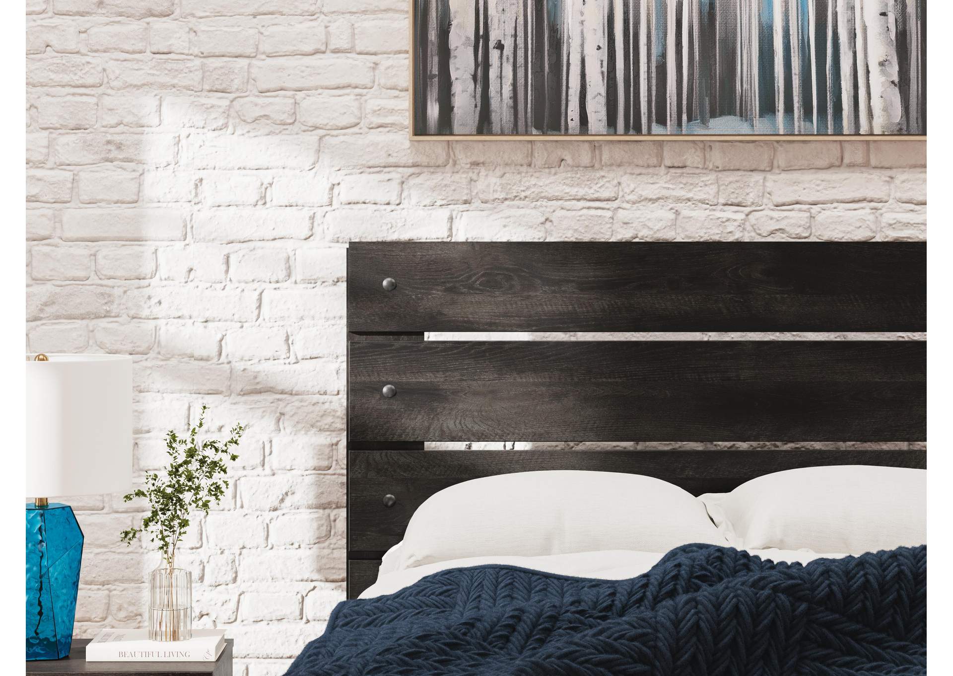 Delmorta Twin Panel Bed with Storage, Dresser, Mirror and Nightstand image 9