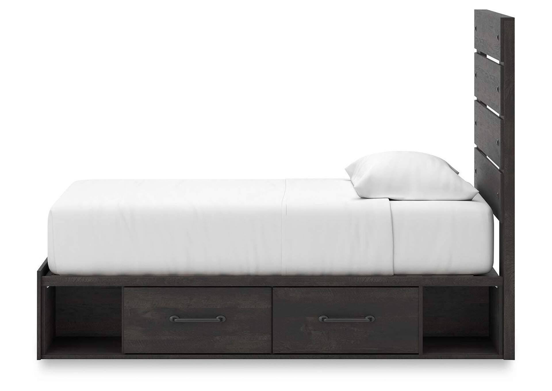 Delmorta Twin Panel Bed with Storage, Dresser, Mirror and Nightstand image 151