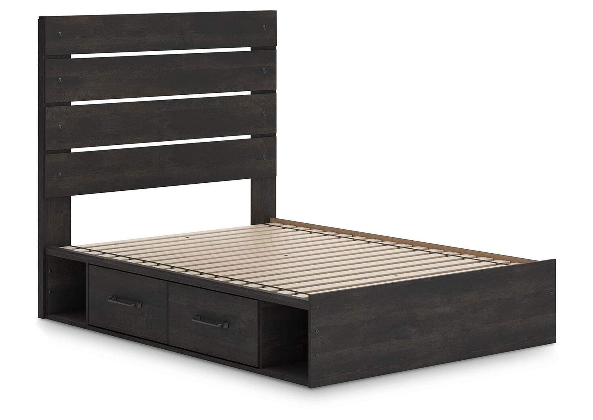Hollivern Full Panel Bed with Storage image 3