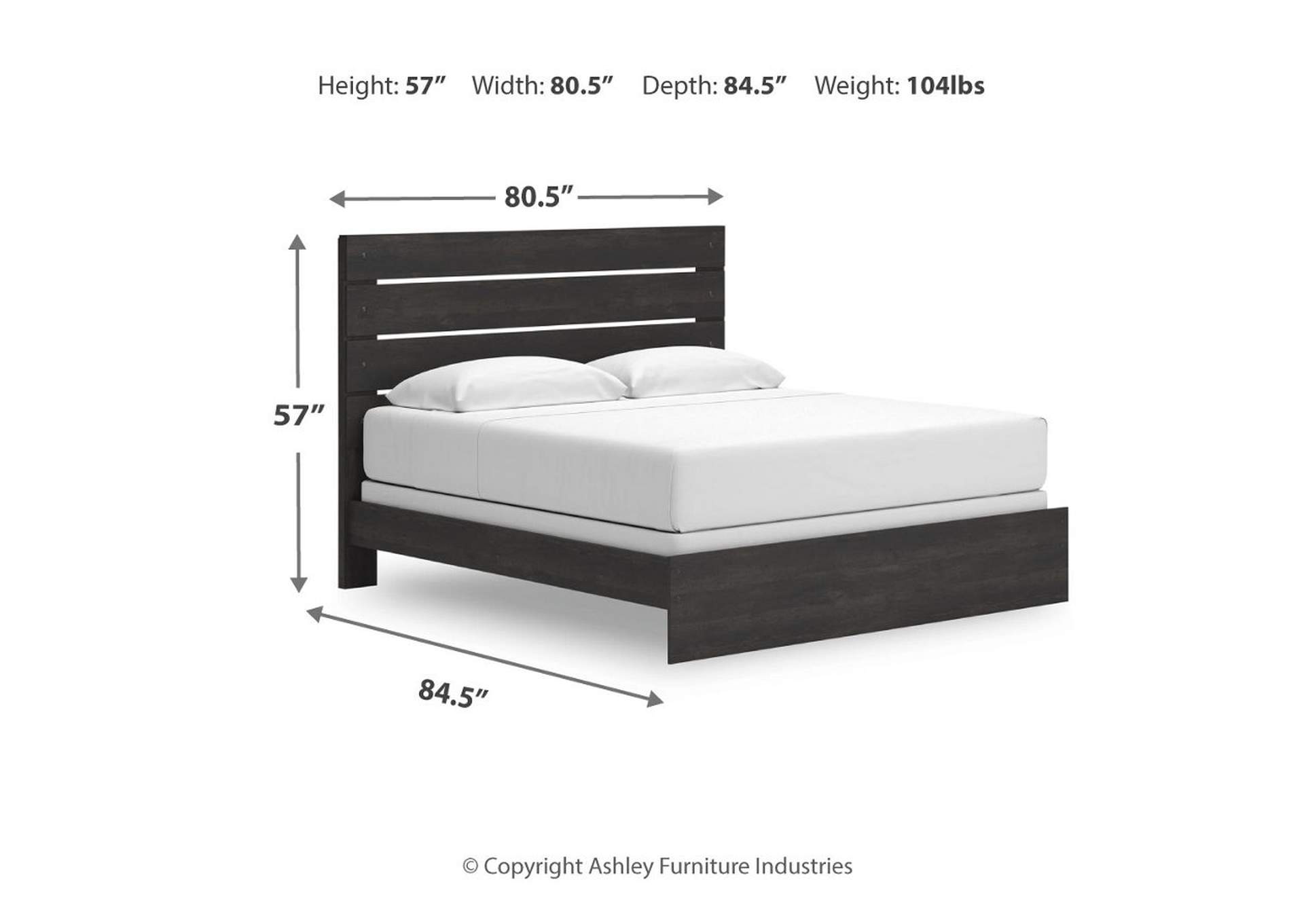 Delmorta King Panel Bed with Mirrored Dresser and Chest image 12
