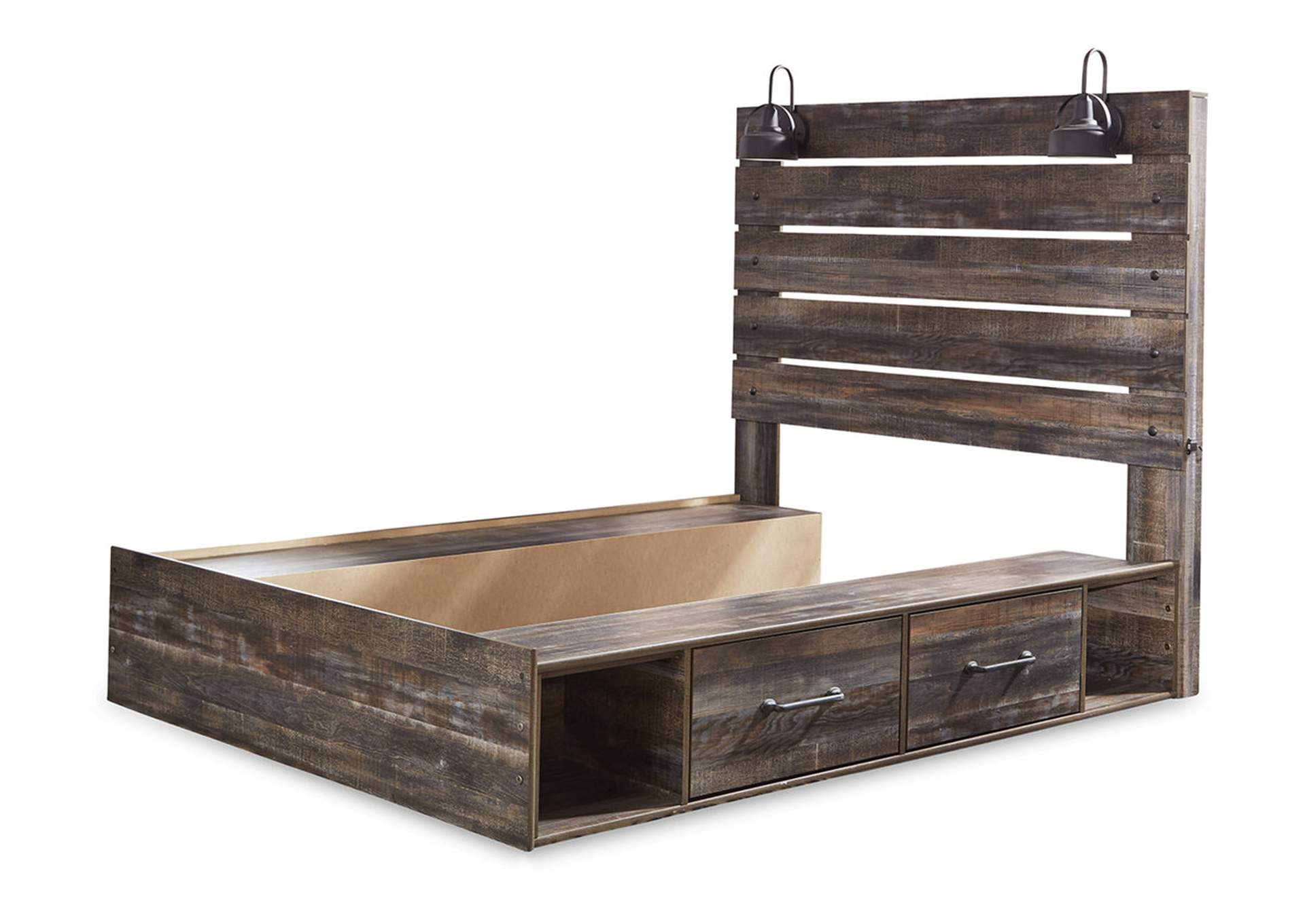 Drystan Queen Panel Bed with 2 Storage Drawers image 4