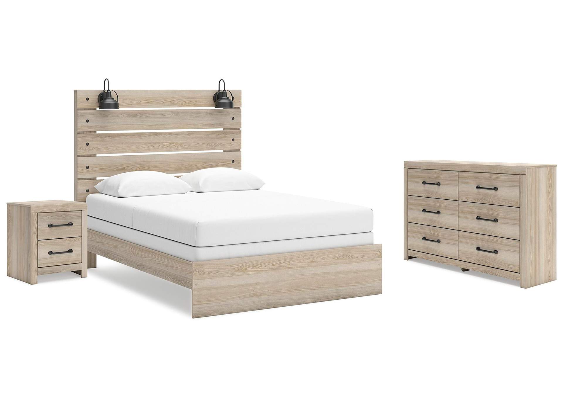 Senbry Queen Panel Bed with Dresser and Nightstand image 1