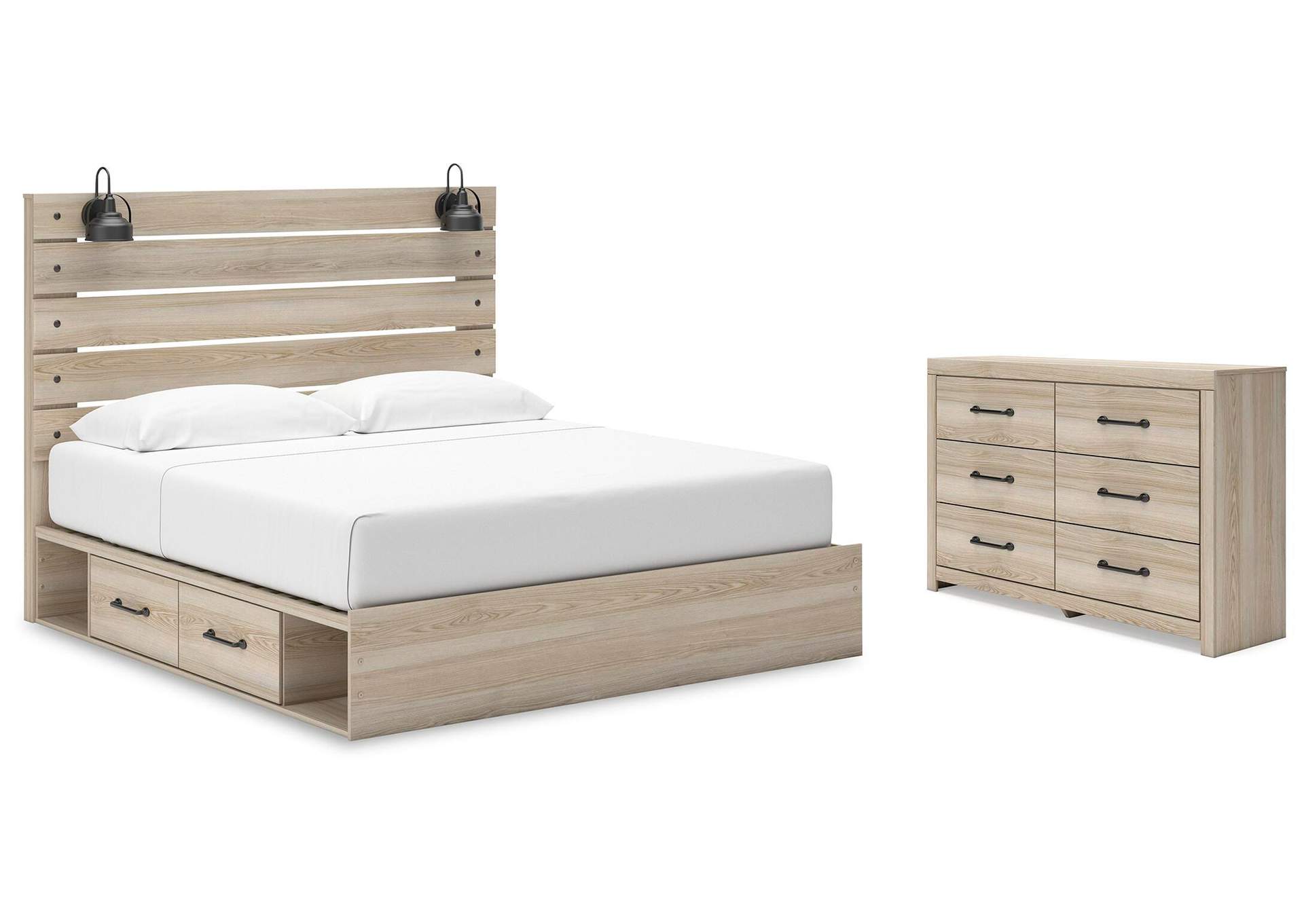 Senbry King Panel Bed with Dresser image 1
