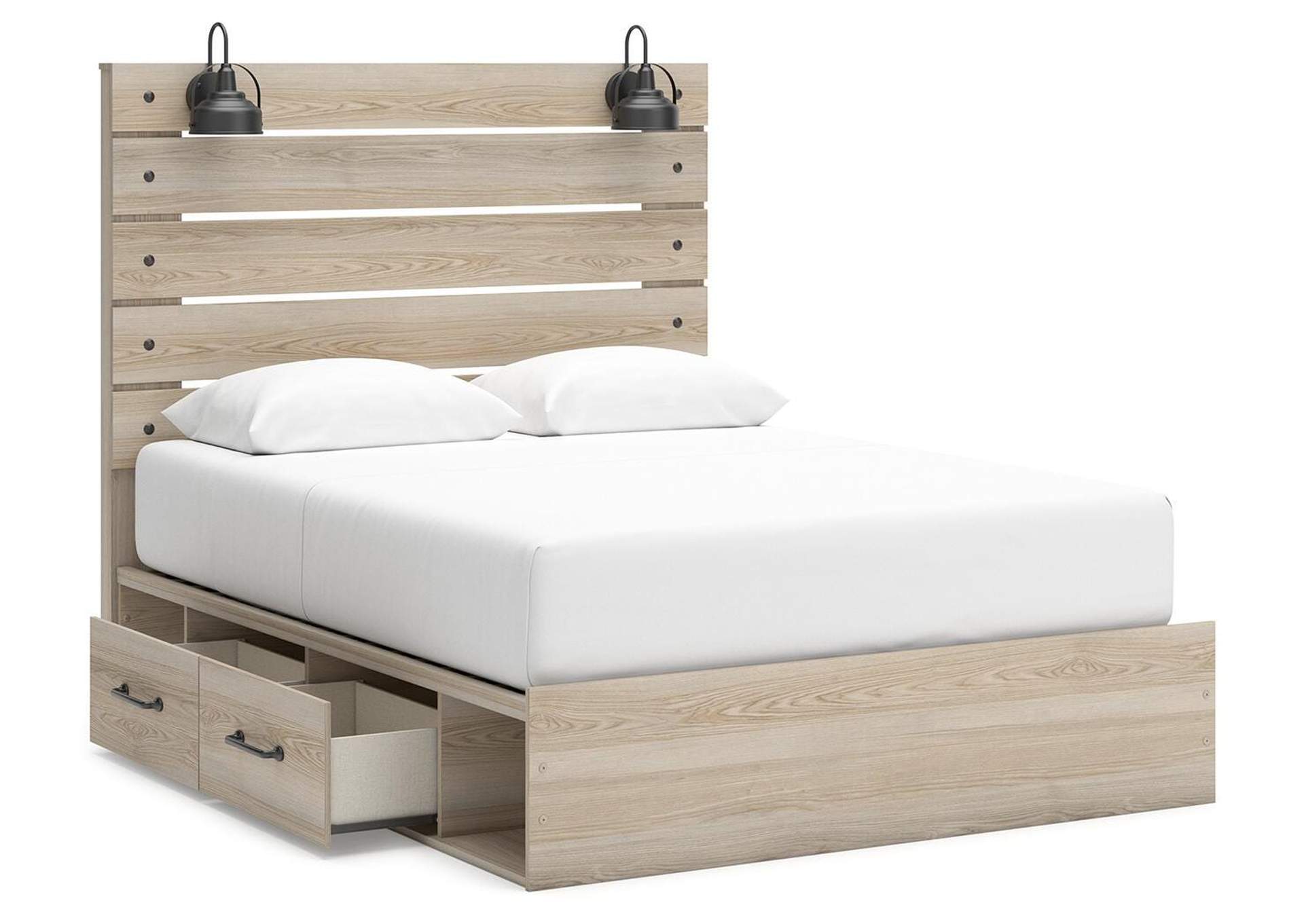 Senbry Queen Panel Bed with Mirrored Dresser and Nightstand image 23