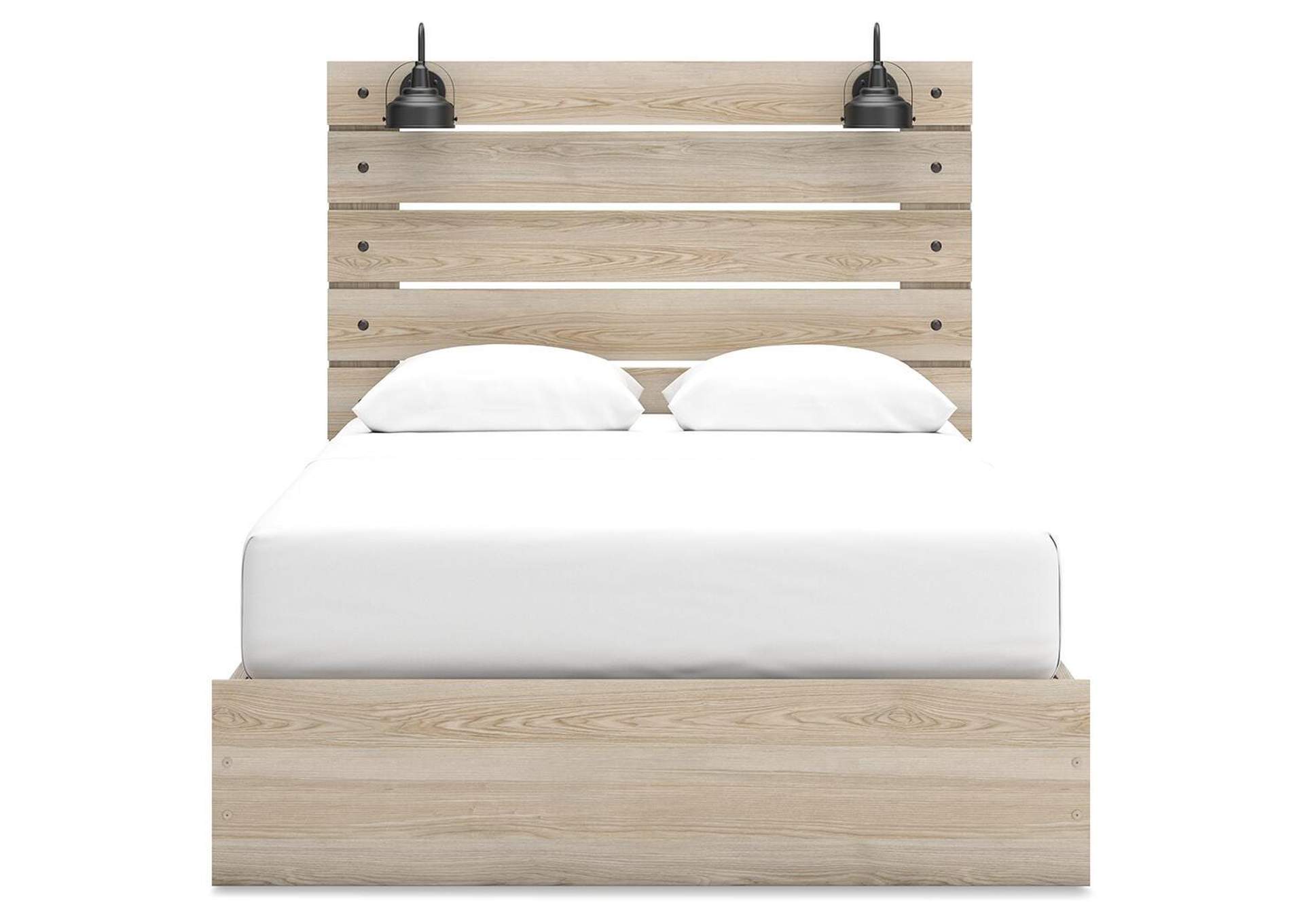 Senbry Queen Panel Bed with Mirrored Dresser and Nightstand image 28