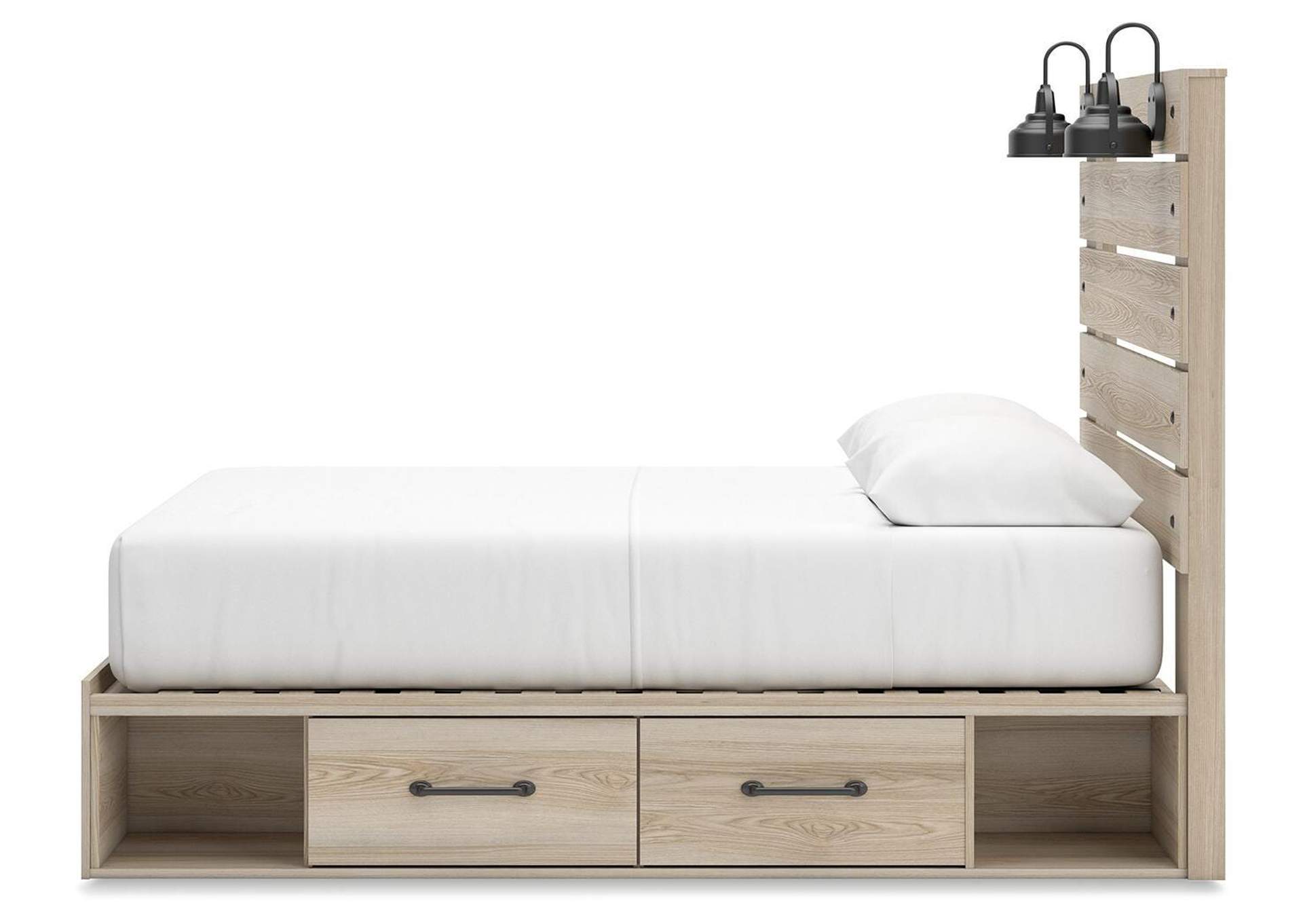 Senbry Queen Panel Bed with Mirrored Dresser and Nightstand image 31