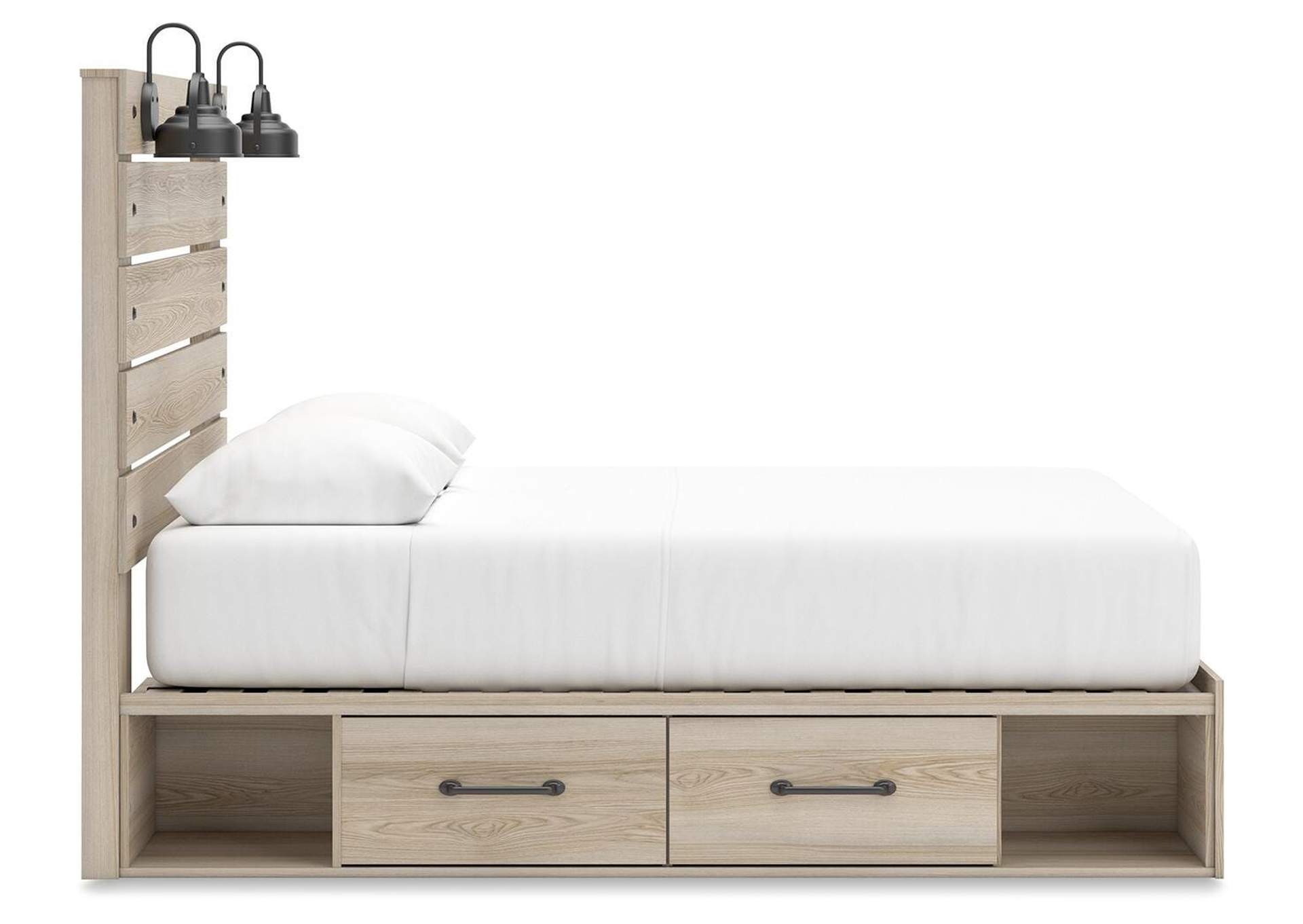 Senbry Queen Panel Bed with Mirrored Dresser and Nightstand image 29