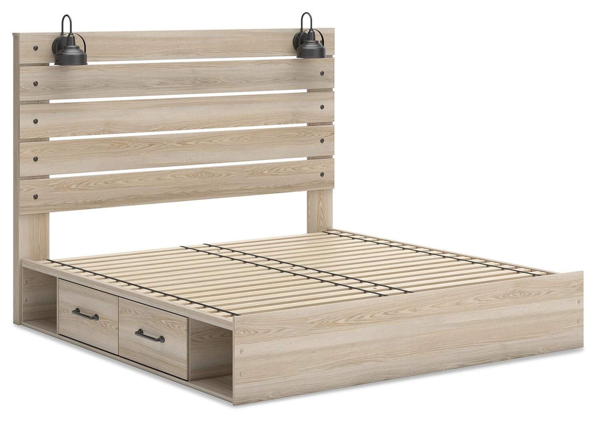 Senbry King Panel Bed with Storage image 3