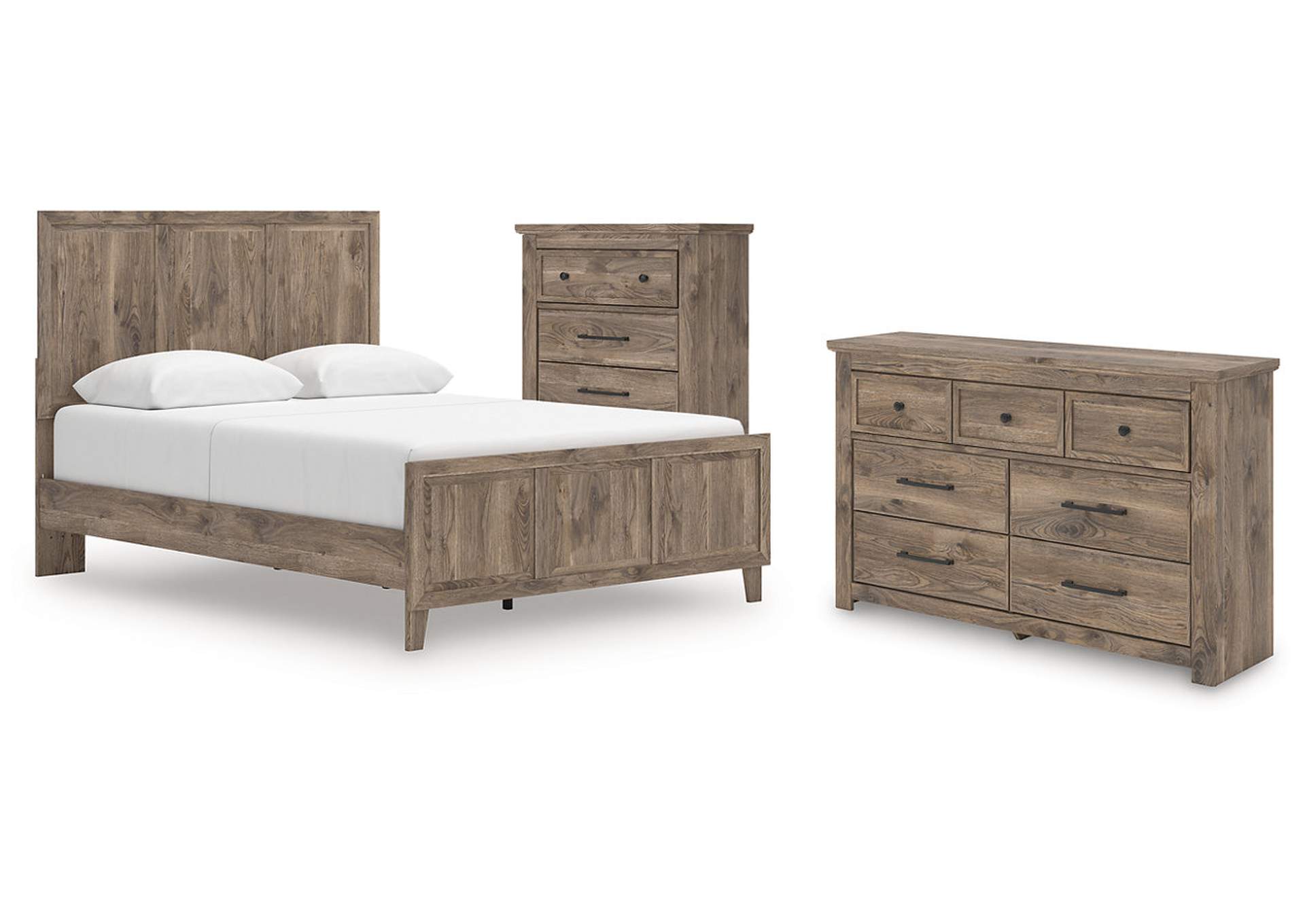 Keithland Queen Panel Bed with Dresser and Chest image 1