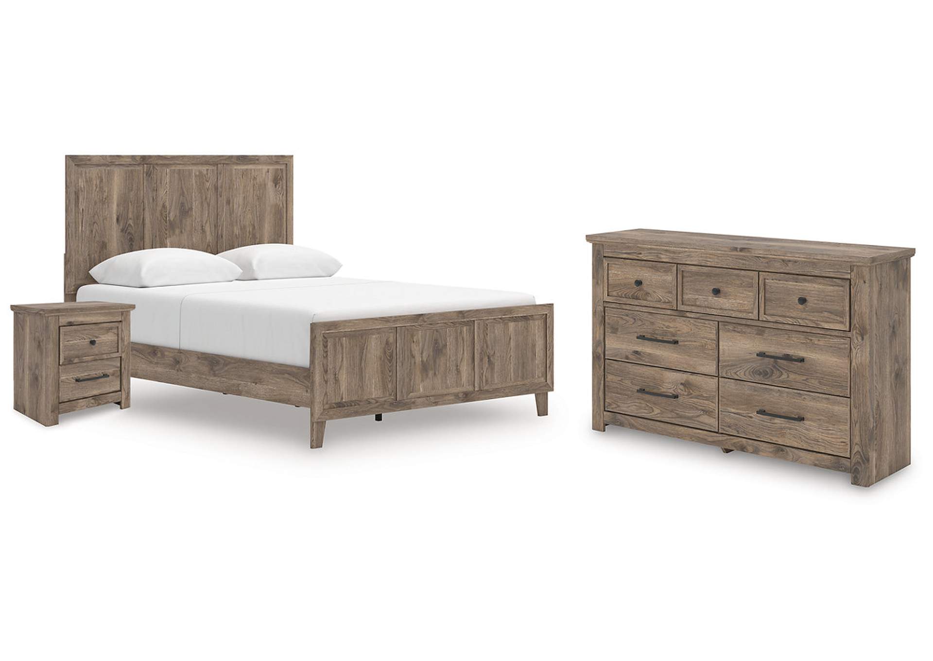 Keithland Queen Panel Bed with Dresser and Nightstand image 1