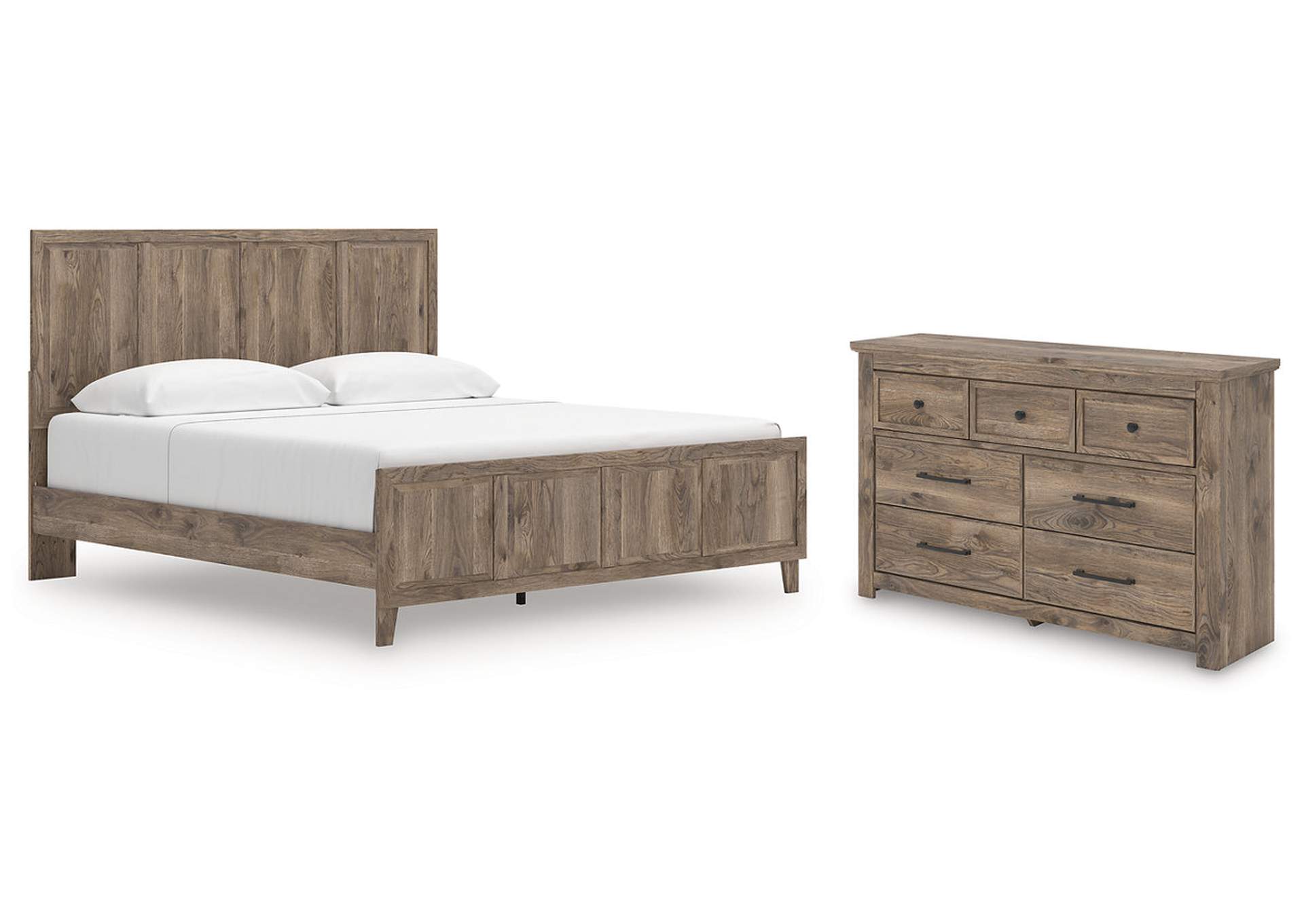 Keithland King Panel Bed with Dresser image 1