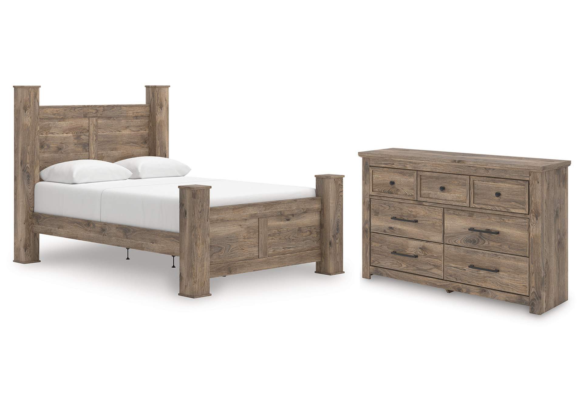 Keithland Queen Poster Bed with Dresser image 1