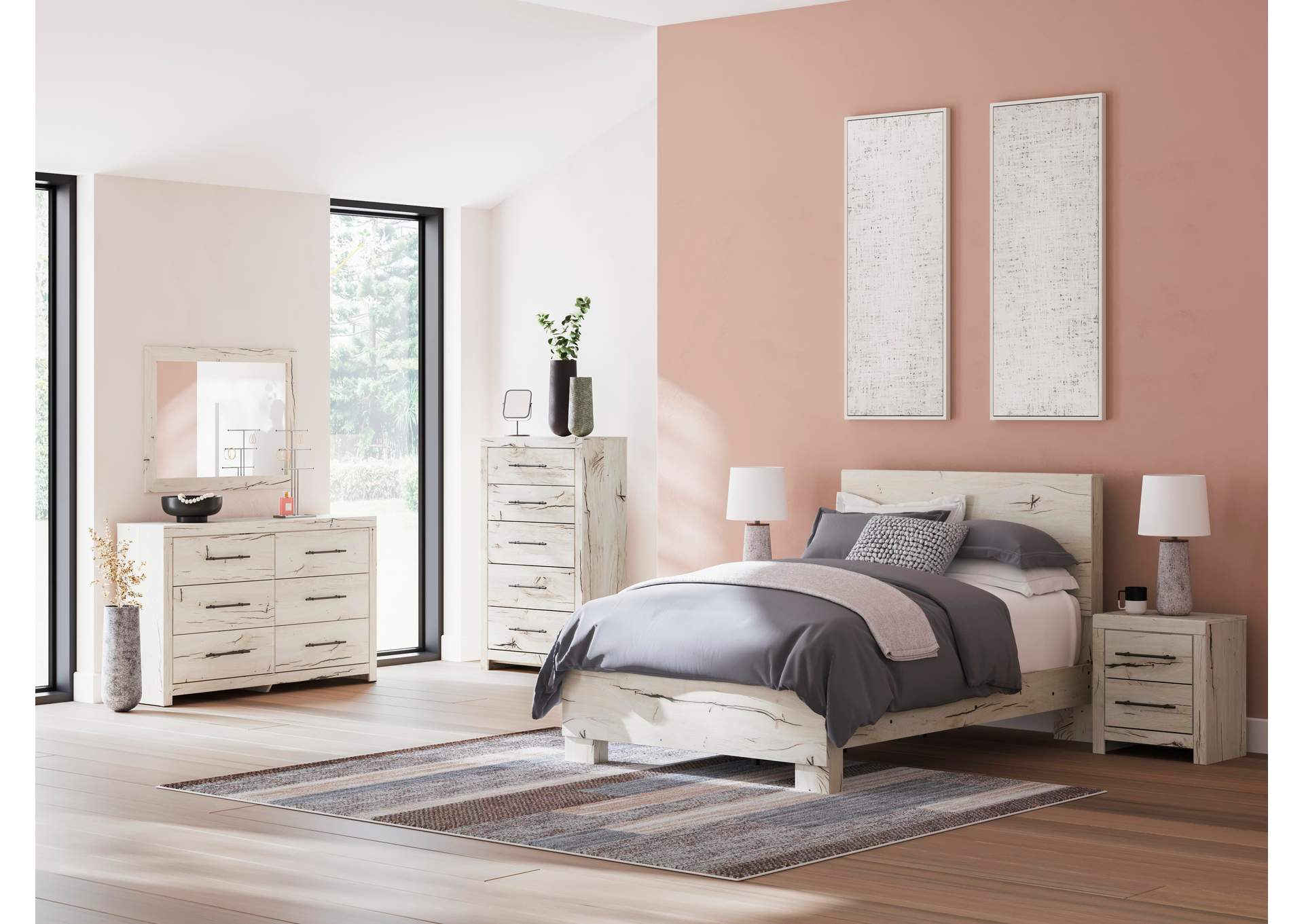 Lawroy Full Panel Bed, Dresser, Mirror, Chest and Nightstand image 22