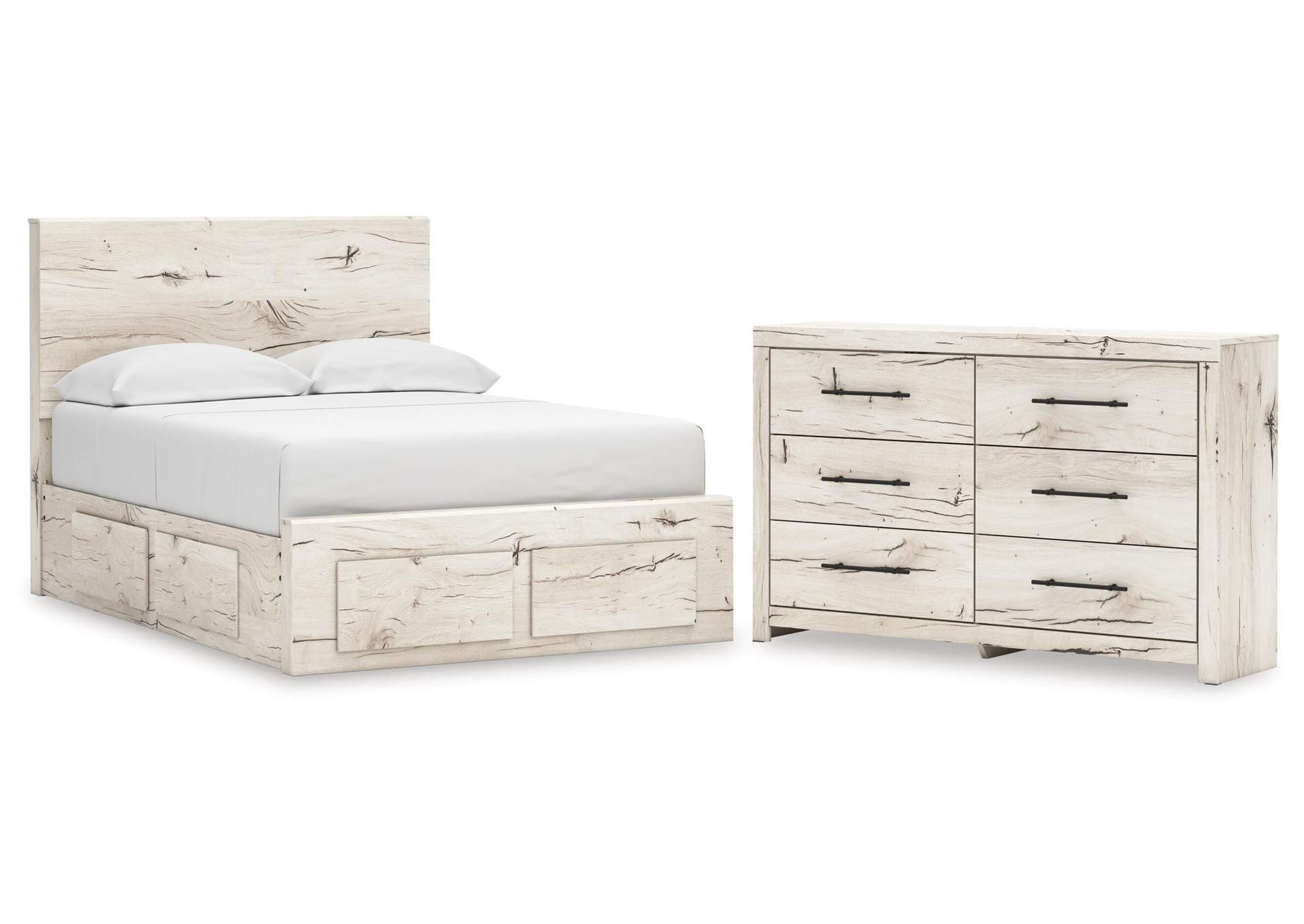 Lawroy Full Panel Storage Bed and Dresser image 1