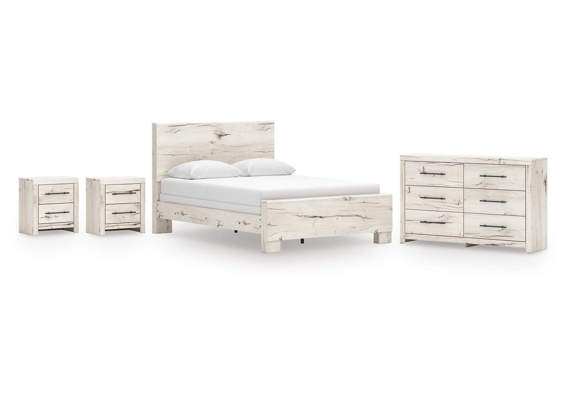 Lawroy Queen Panel Bed, Dresser and 2 Nightstands image 1