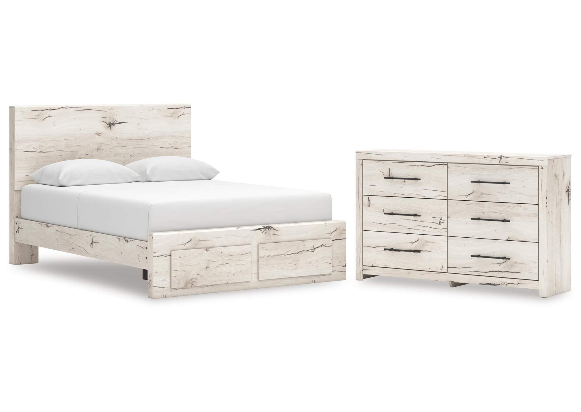 Lawroy Queen Panel Storage Bed and Dresser image 1