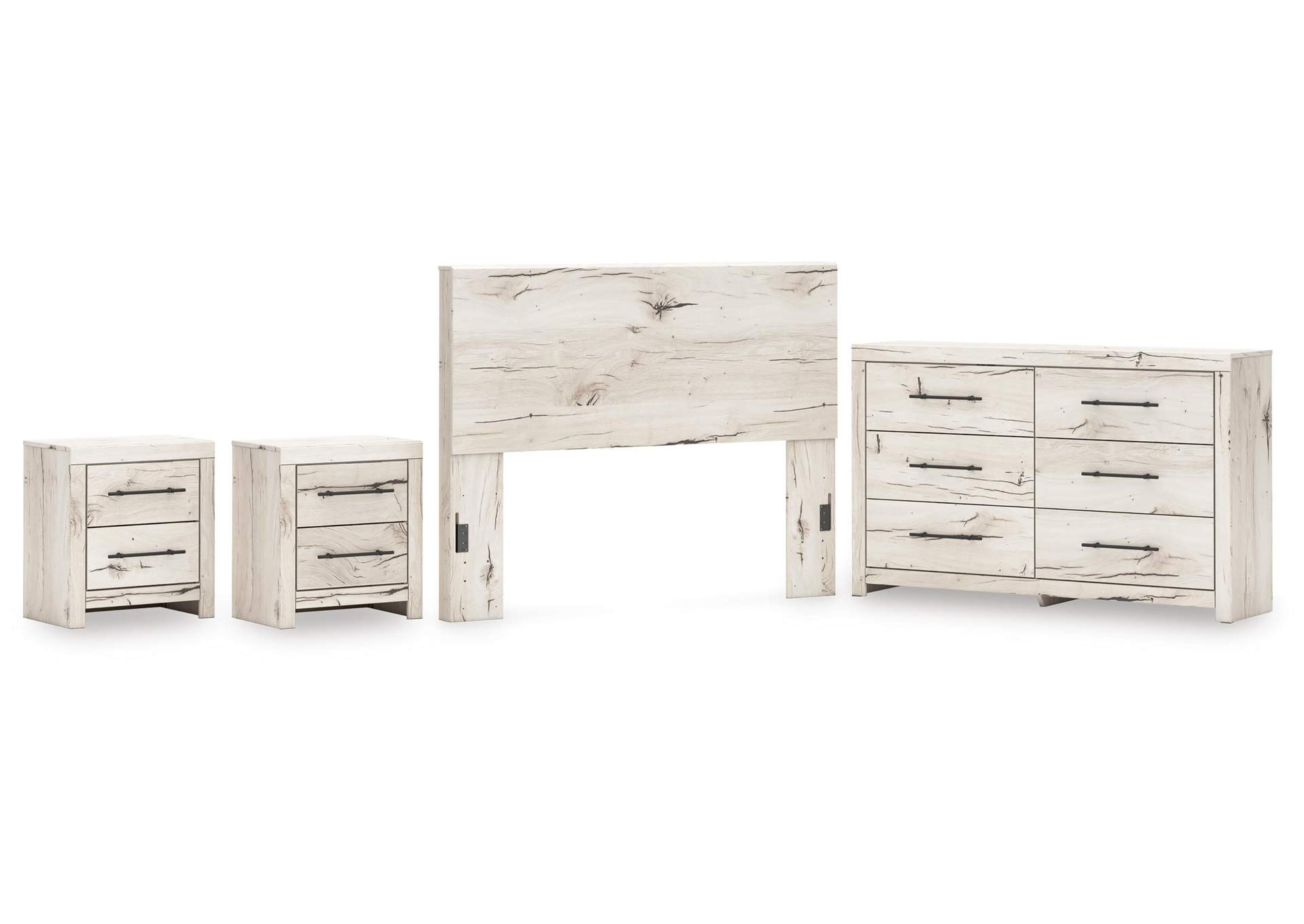 Lawroy Queen Panel Headboard, Dresser and 2 Nightstands image 1
