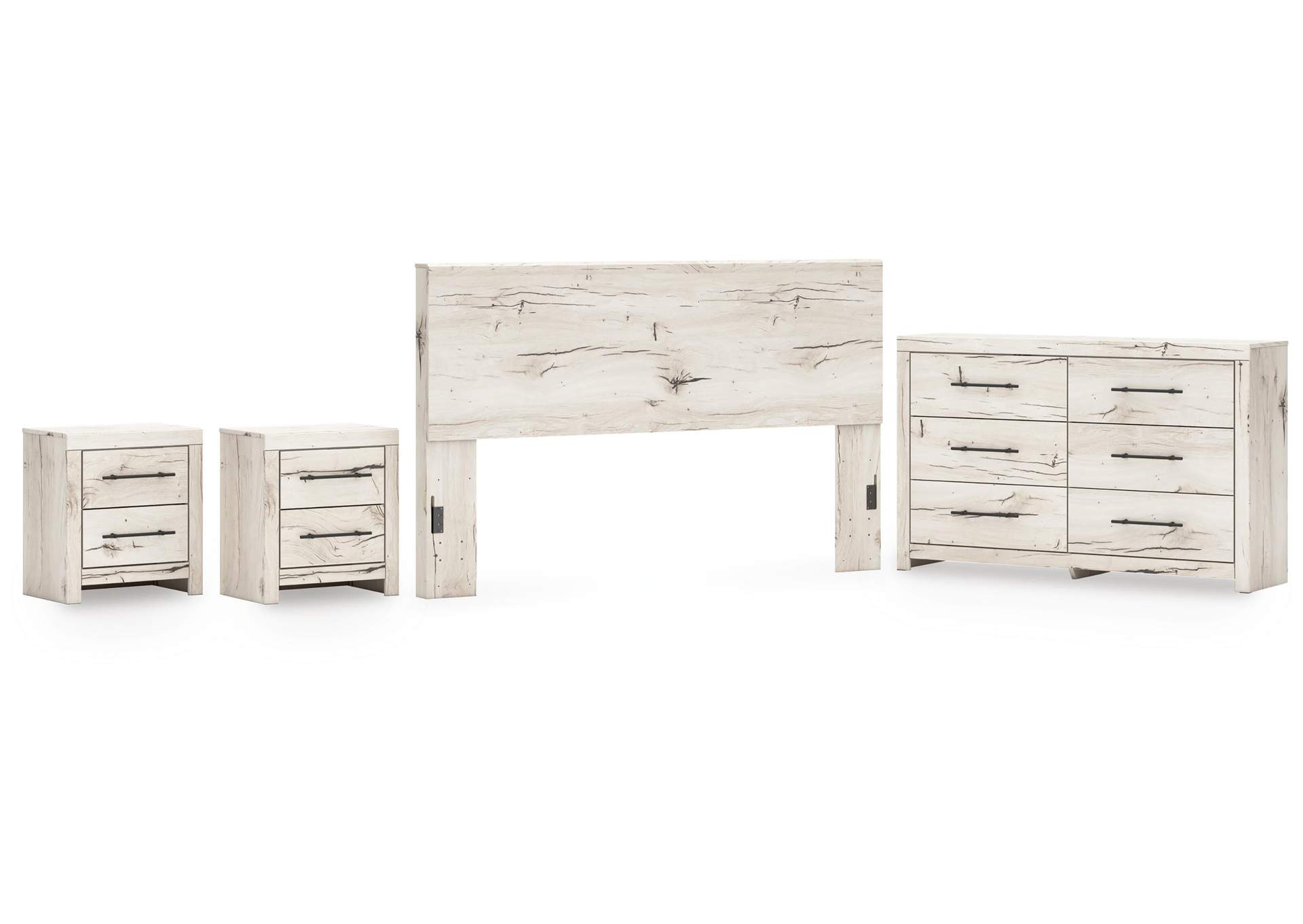Lawroy King Panel Headboard, Dresser, Mirror and 2 Nightstands image 1