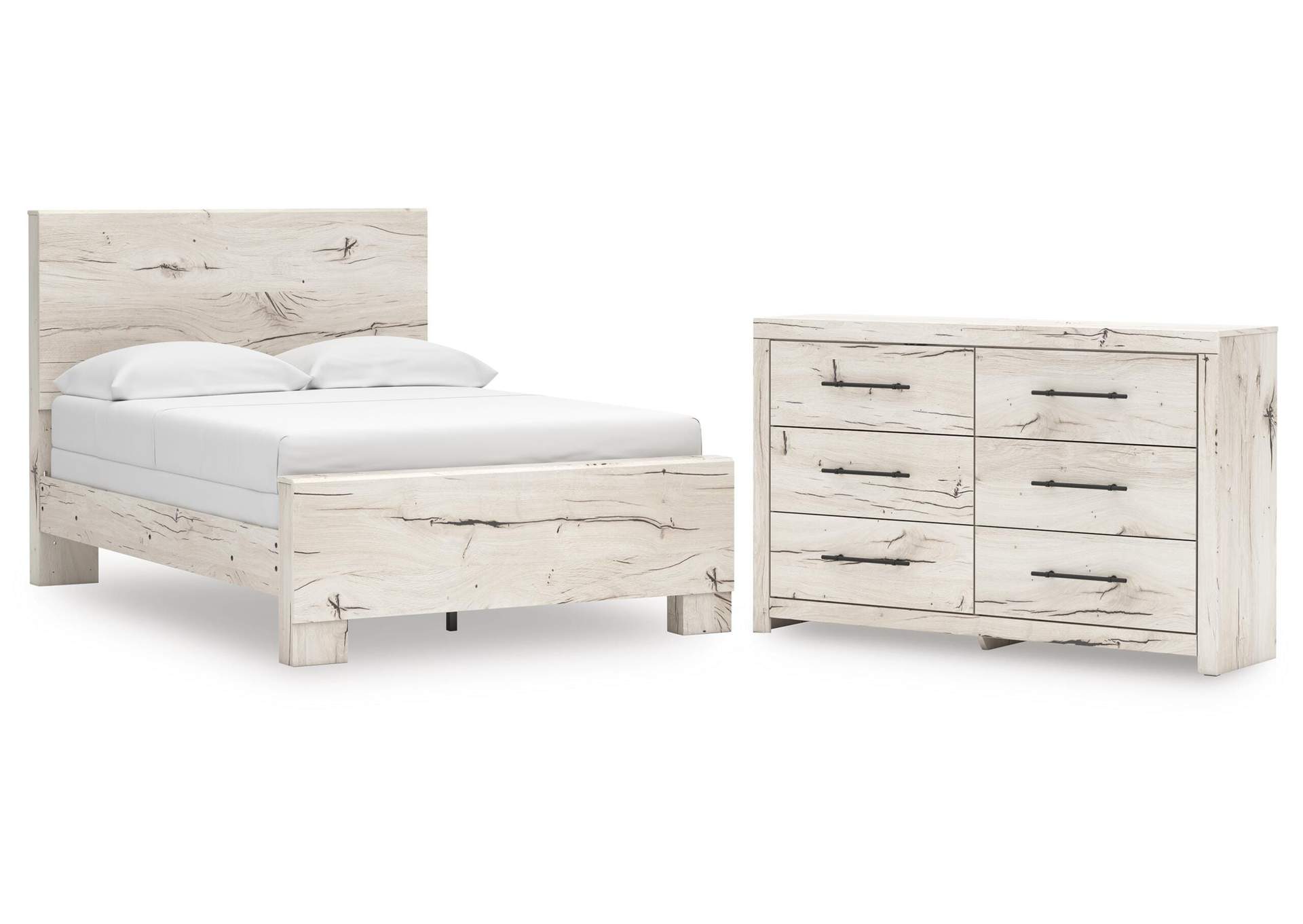 Lawroy Full Panel Bed and Dresser image 1