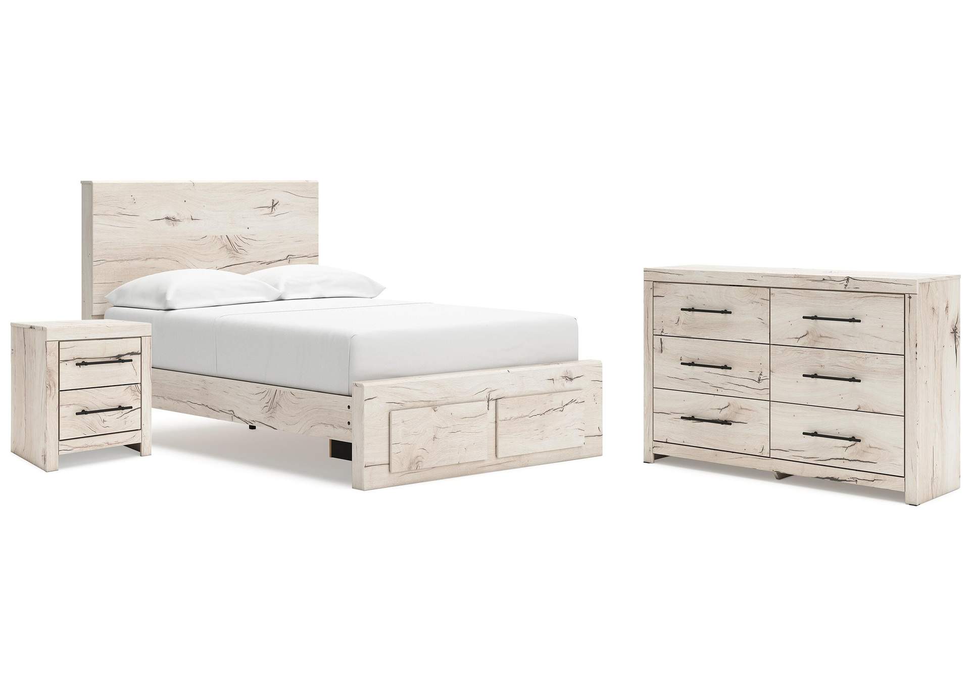 Lawroy Full Storage Bed, Dresser and Nightstand image 1