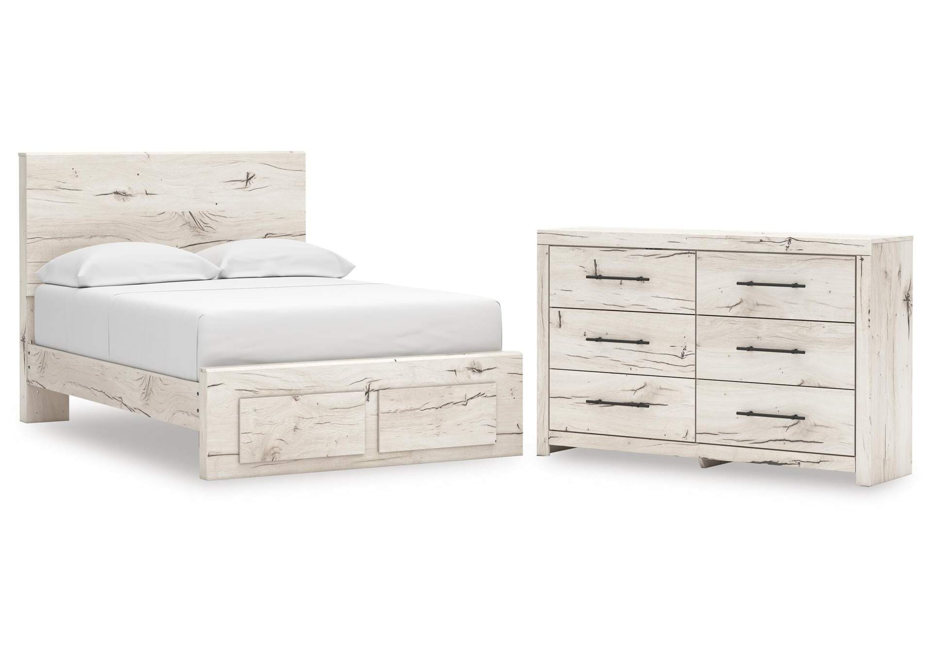 Lawroy Full Panel Storage Bed and Dresser image 1