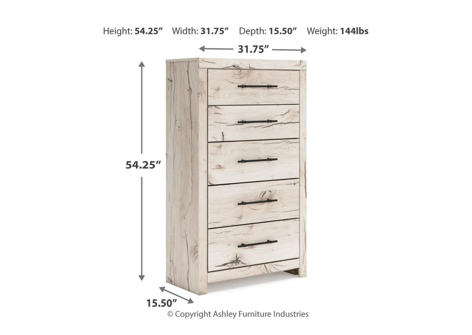 Lawroy Queen Panel Bed with Mirrored Dresser and Chest