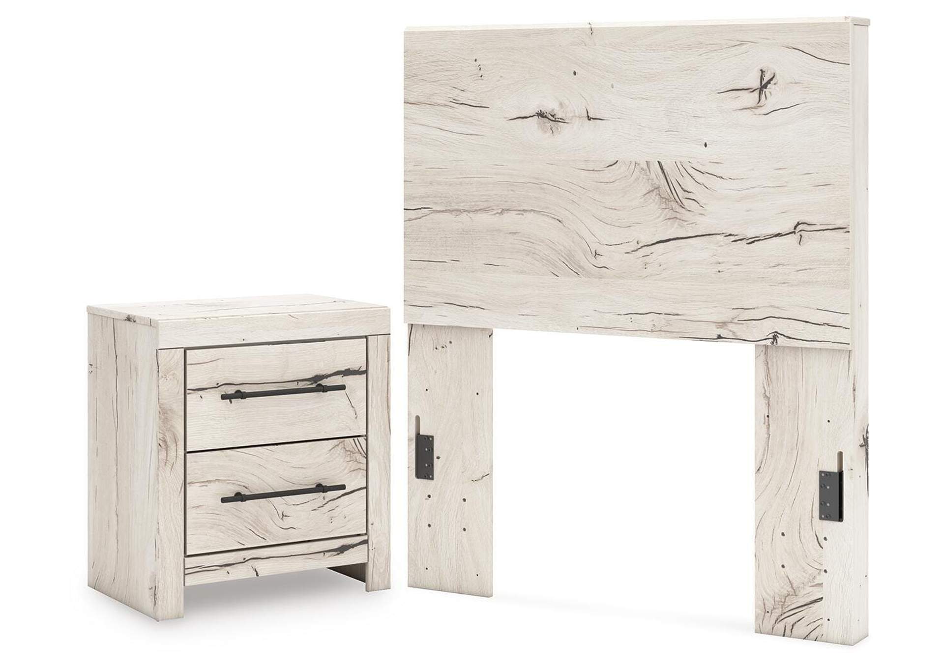 Lawroy Twin Panel Headboard and Nightstand image 1
