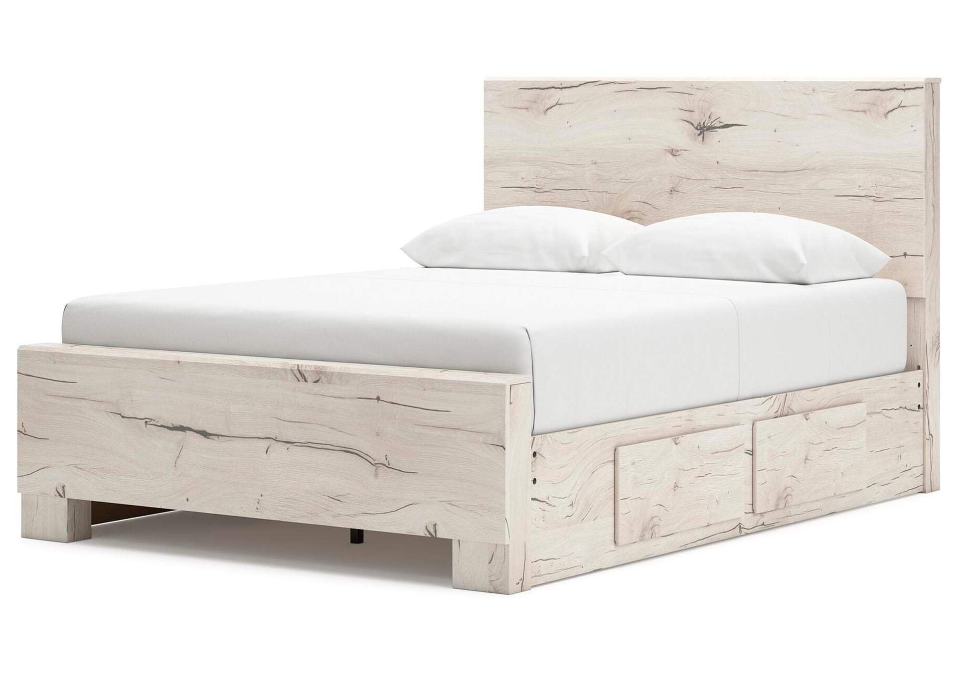 Lawroy Queen Panel Bed with Storage, Dresser and Mirror image 10