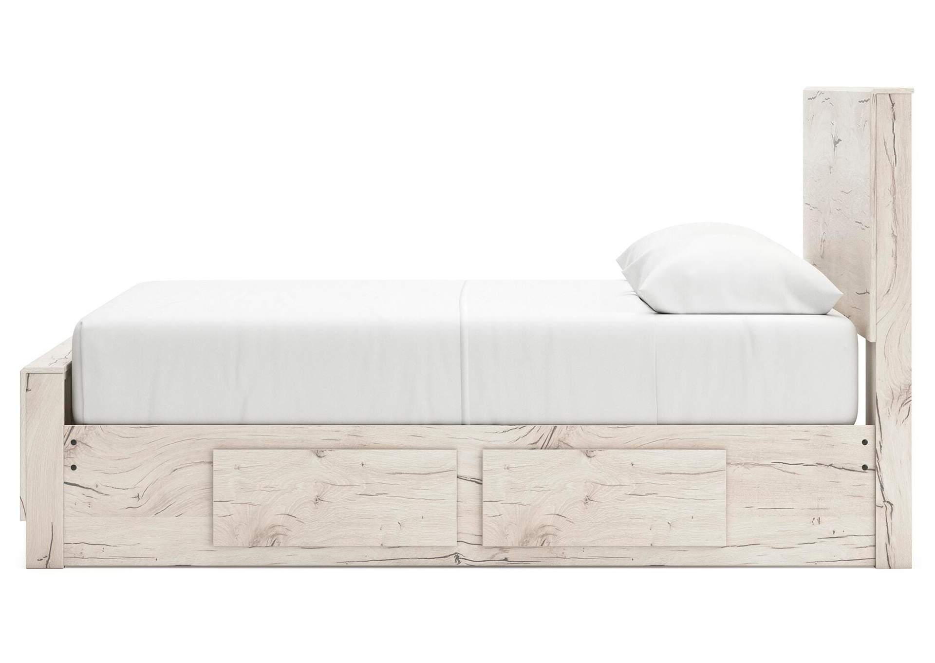 Lawroy Queen Panel Bed with Storage, Dresser and Mirror image 12