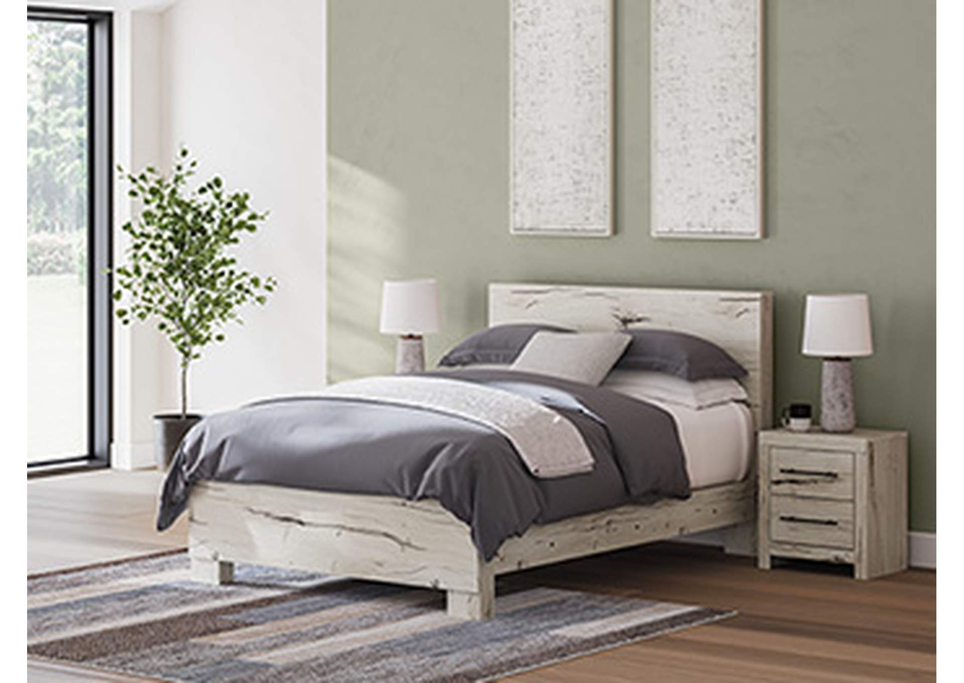 Lawroy Queen Panel Bed, Dresser and Mirror image 13