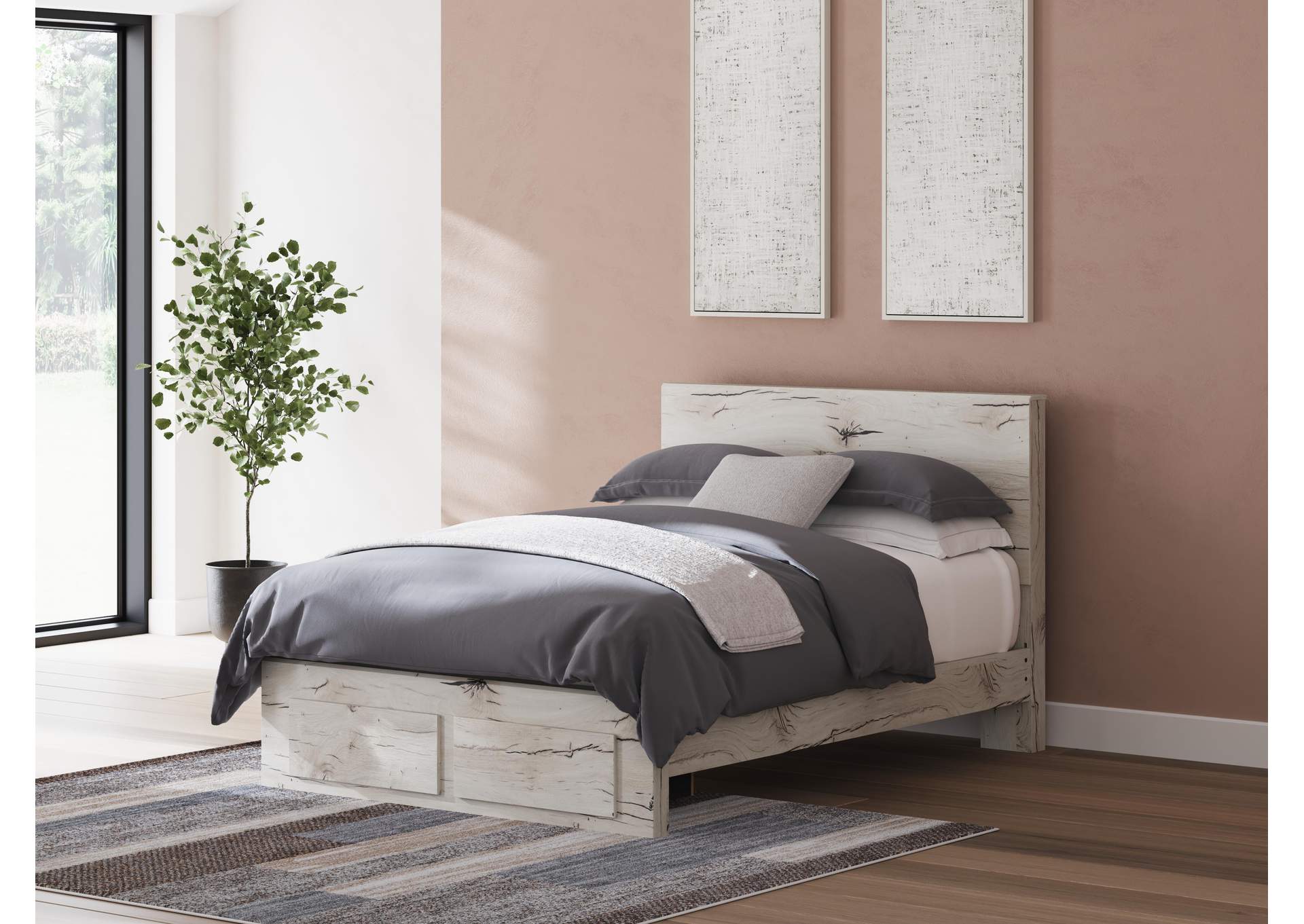 Lawroy Queen Panel Storage Bed and 2 Nightstands image 8