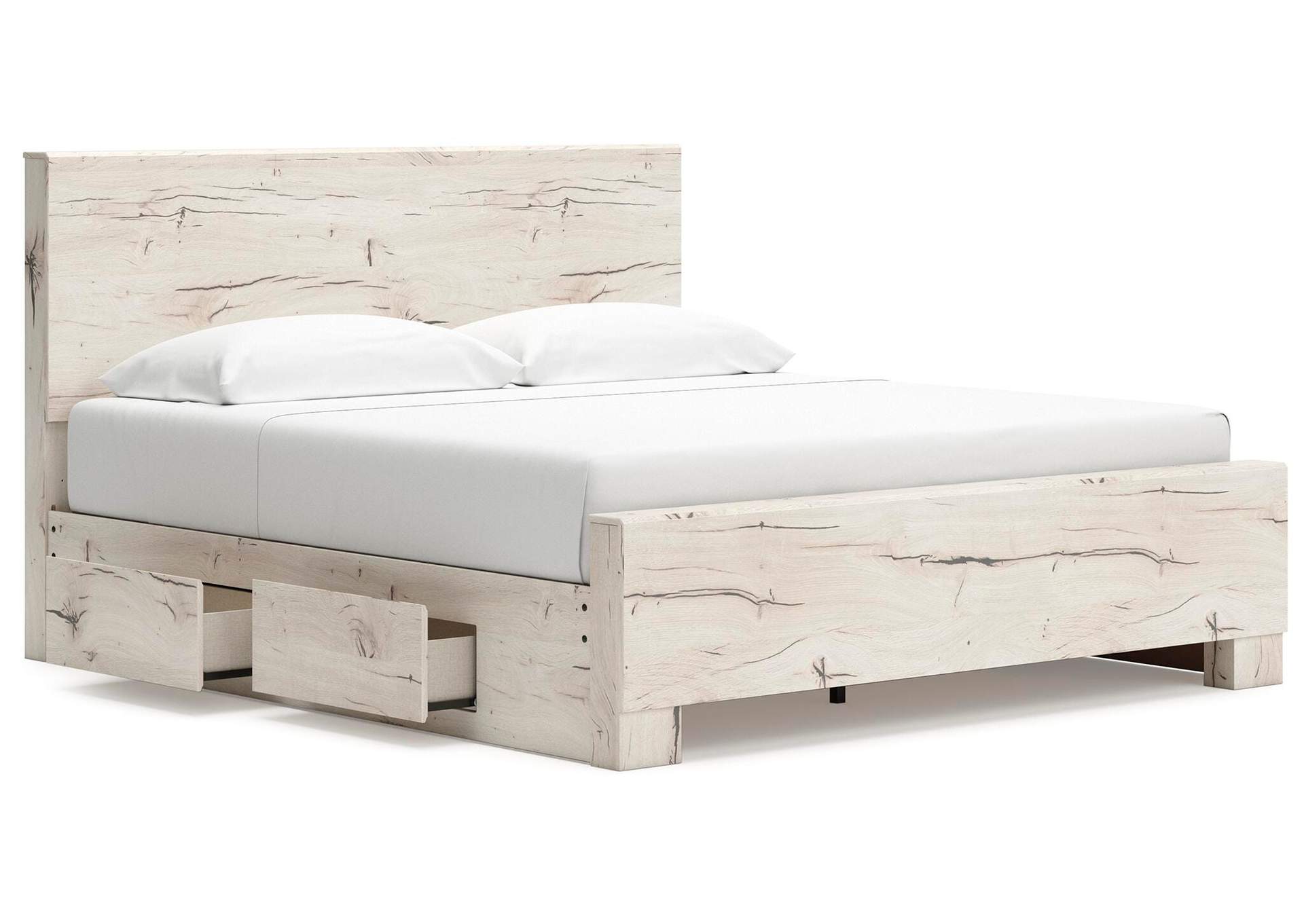 Lawroy King Panel Bed with Storage, Dresser, Mirror, Chest and Nightstand image 9