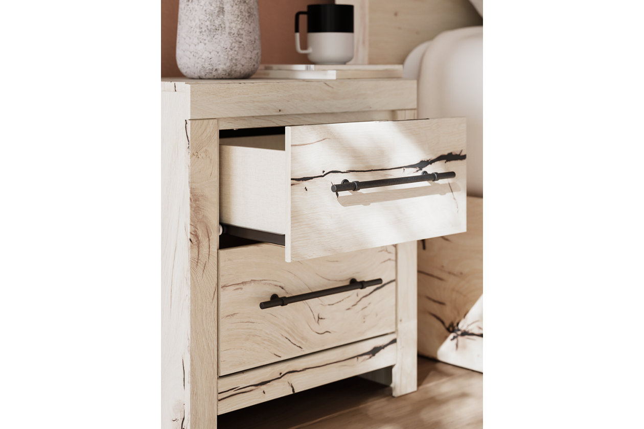 Lawroy Queen Panel Headboard with 2 Nightstands