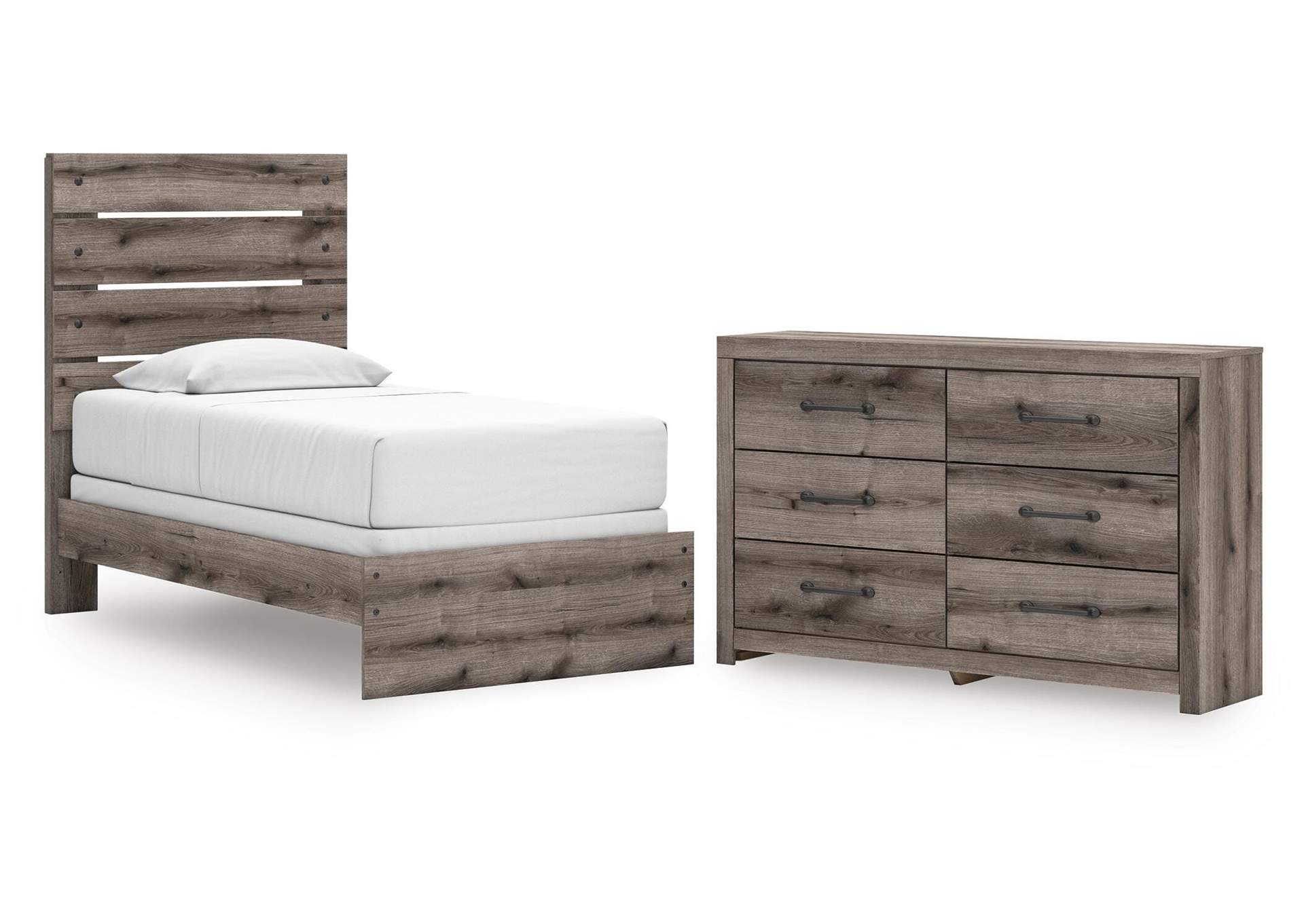 Urbanoore Twin Panel Bed and Dresser image 1